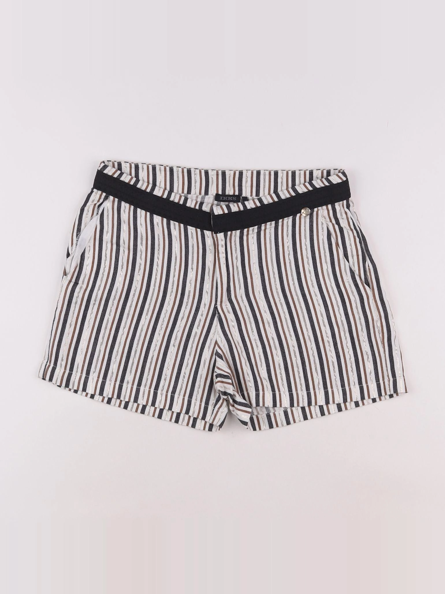 IKKS - short blanc, noir - 12 ans