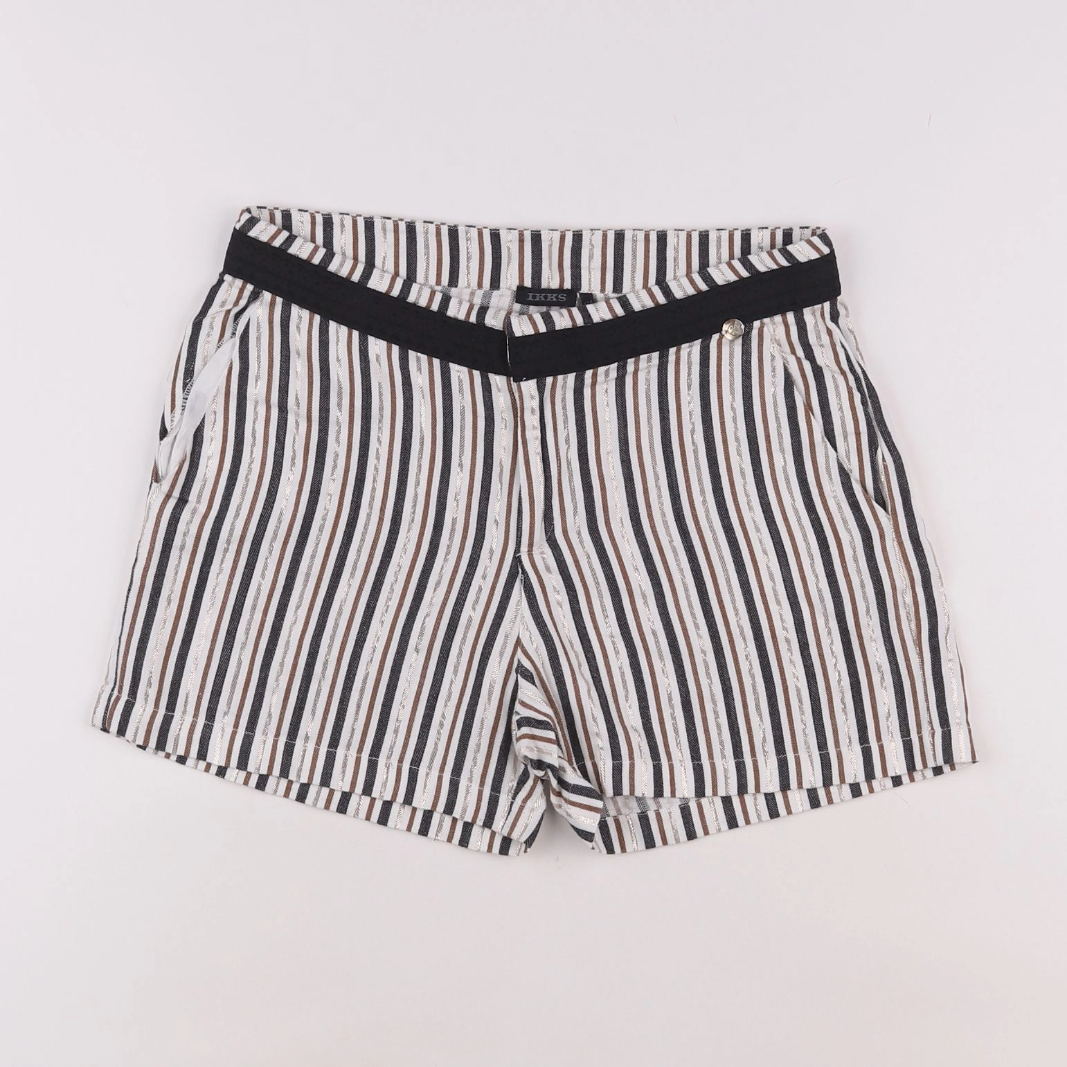 IKKS - short blanc, noir - 12 ans