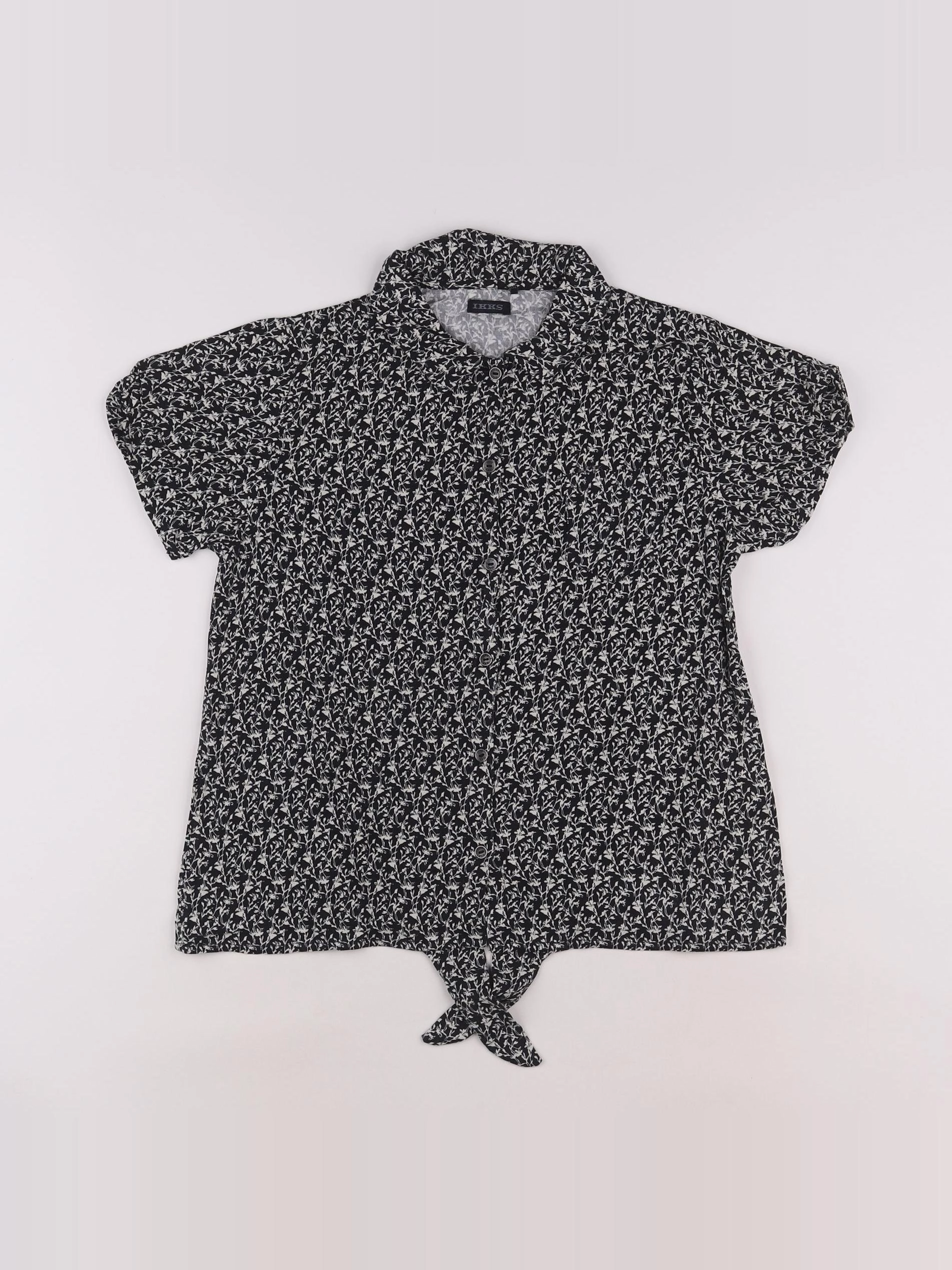 IKKS - blouse noir, blanc - 12 ans