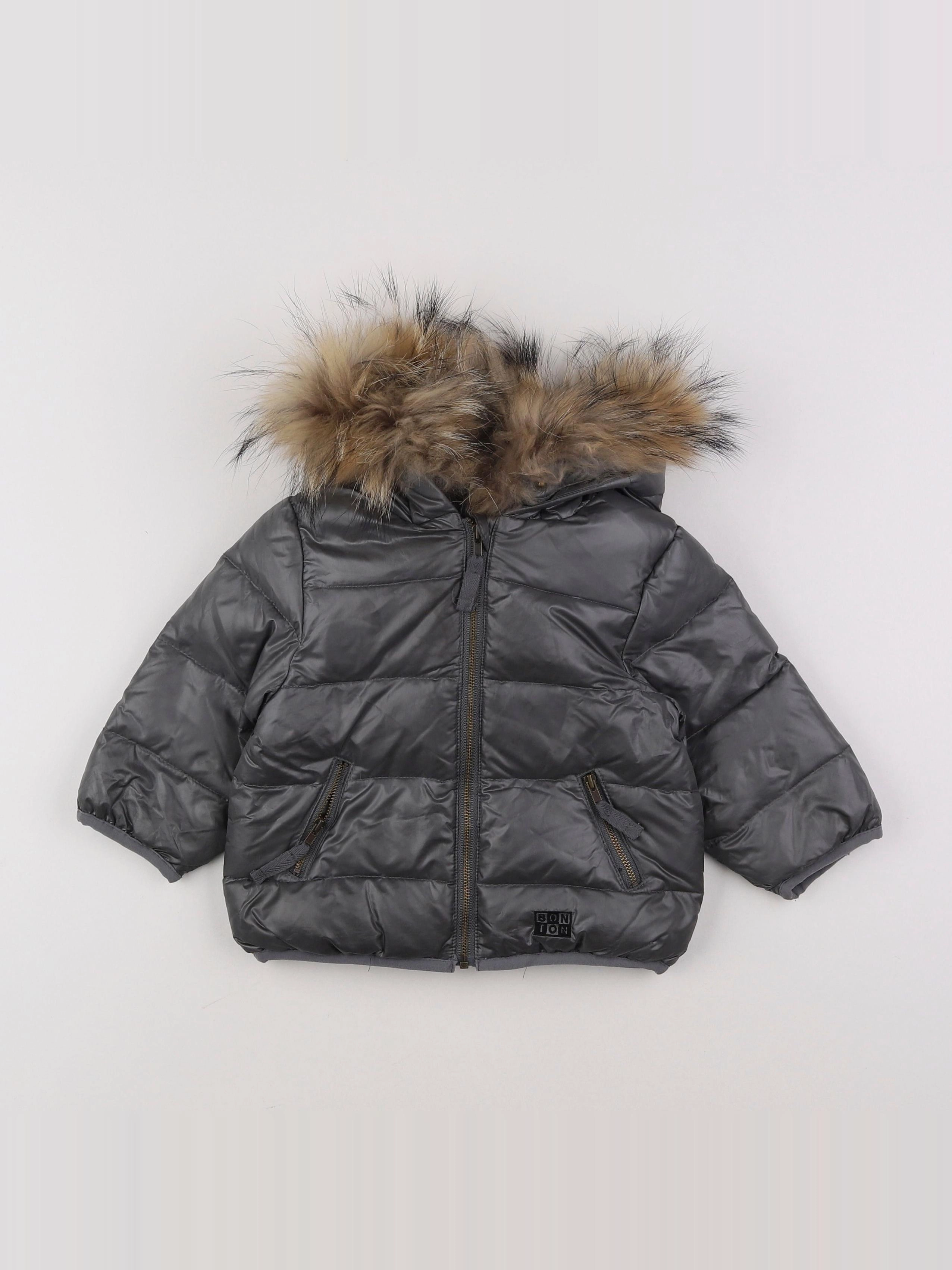 Bonton - doudoune gris - 18 mois