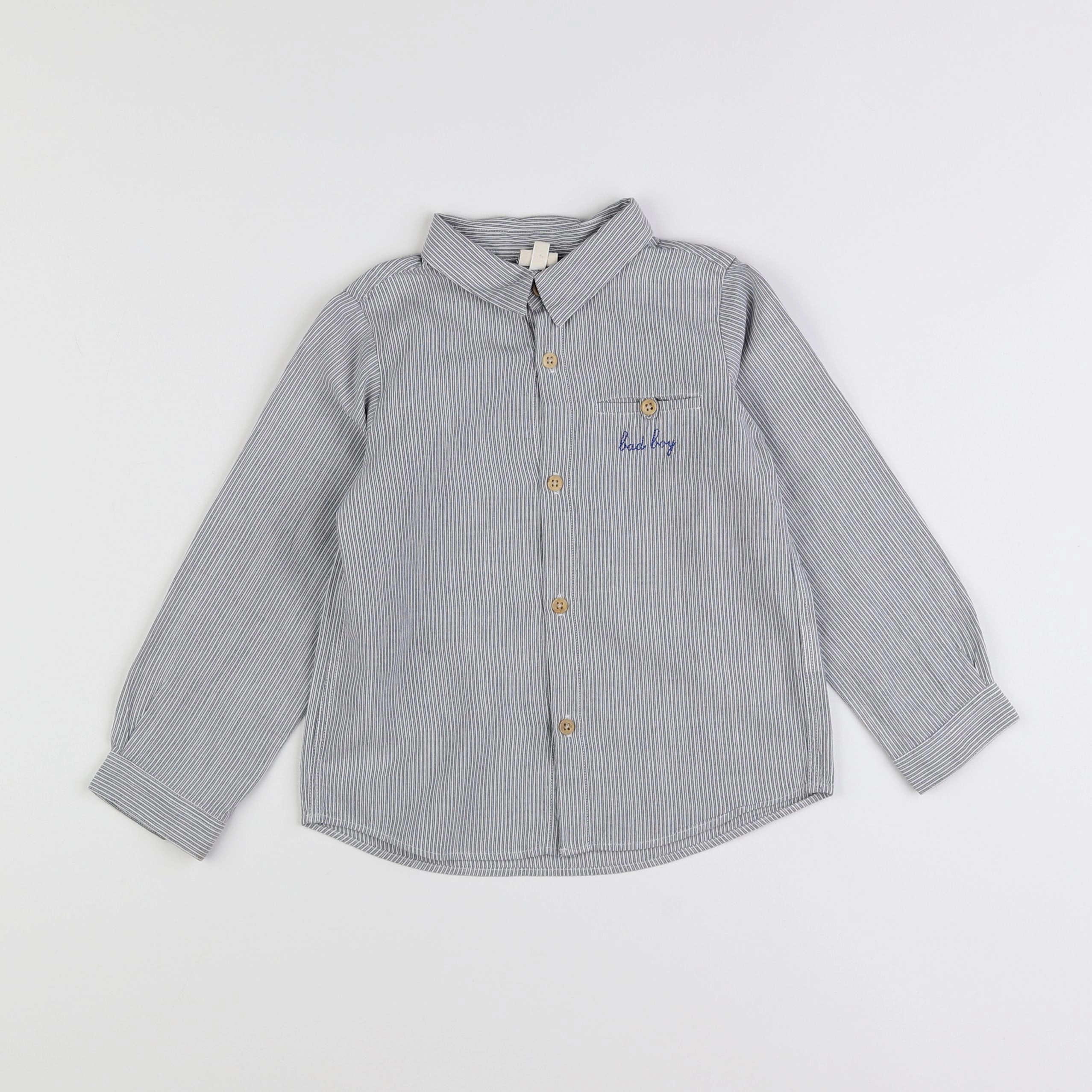 Bonton - chemise gris - 4 ans