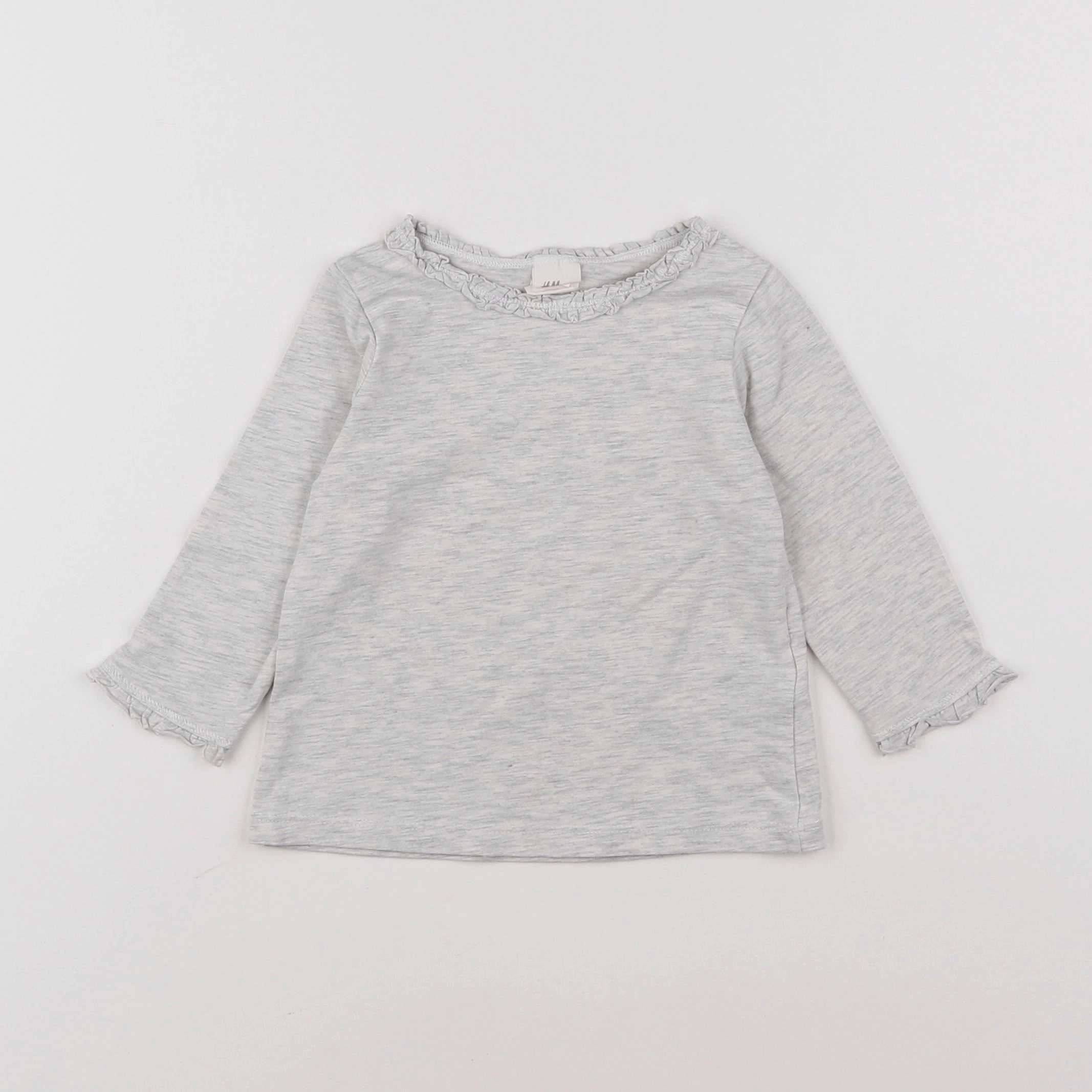 H&M - tee-shirt gris - 6/9 mois