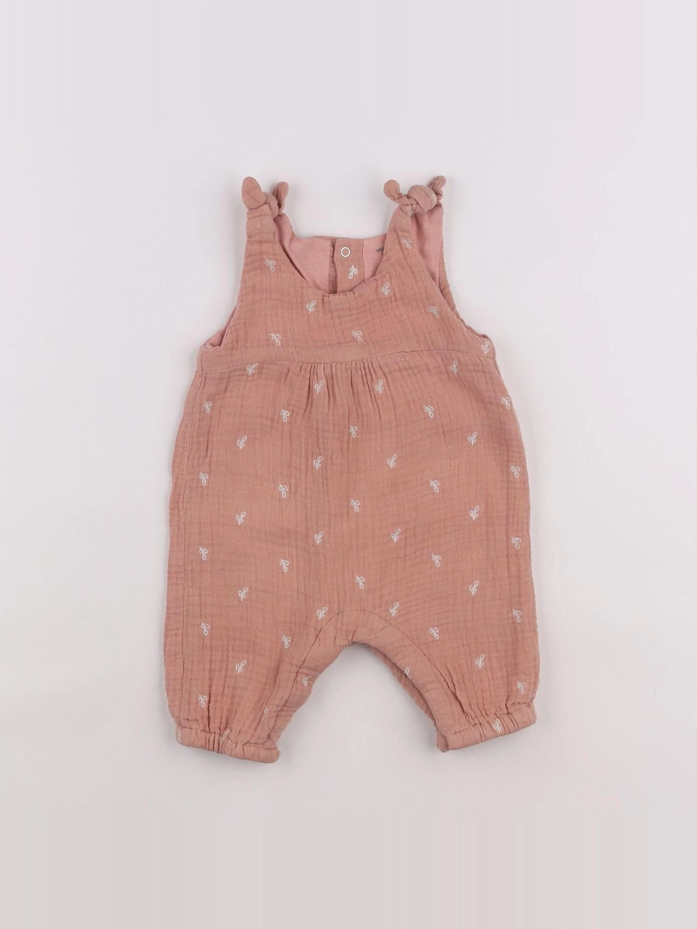 Vertbaudet - combinaison doublé rose - 3 mois
