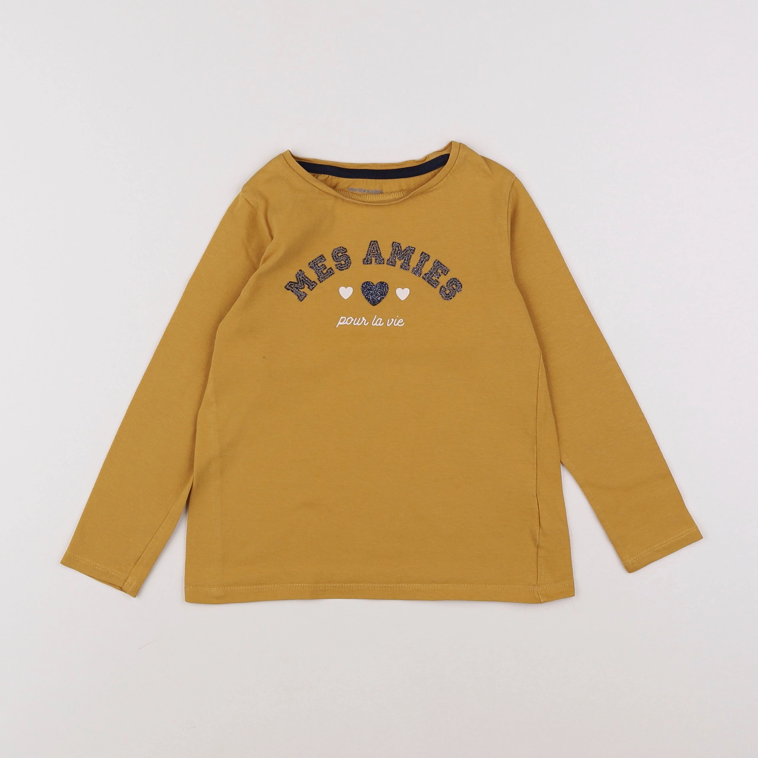 Vertbaudet - tee-shirt jaune - 5 ans