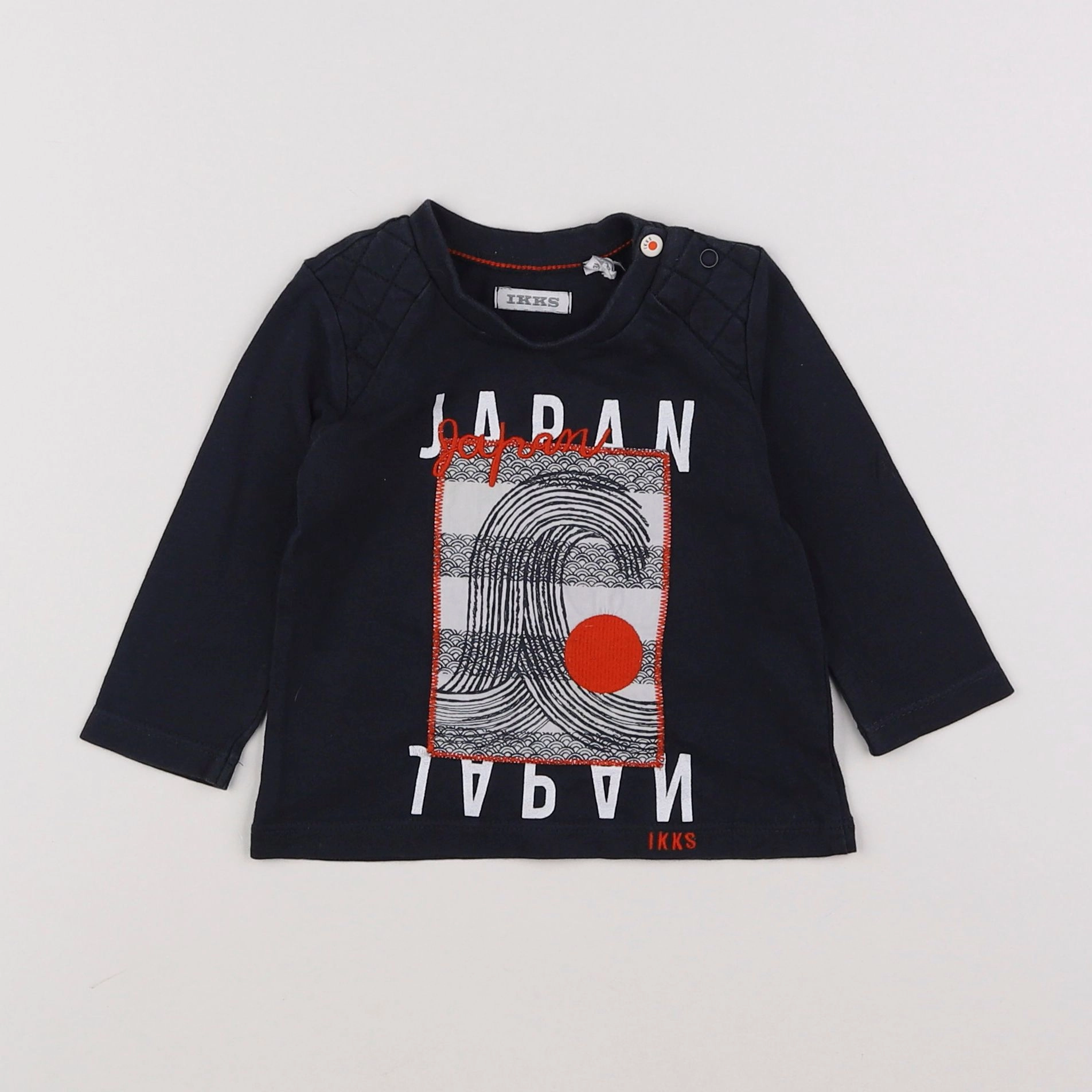 IKKS - tee-shirt bleu - 3 mois