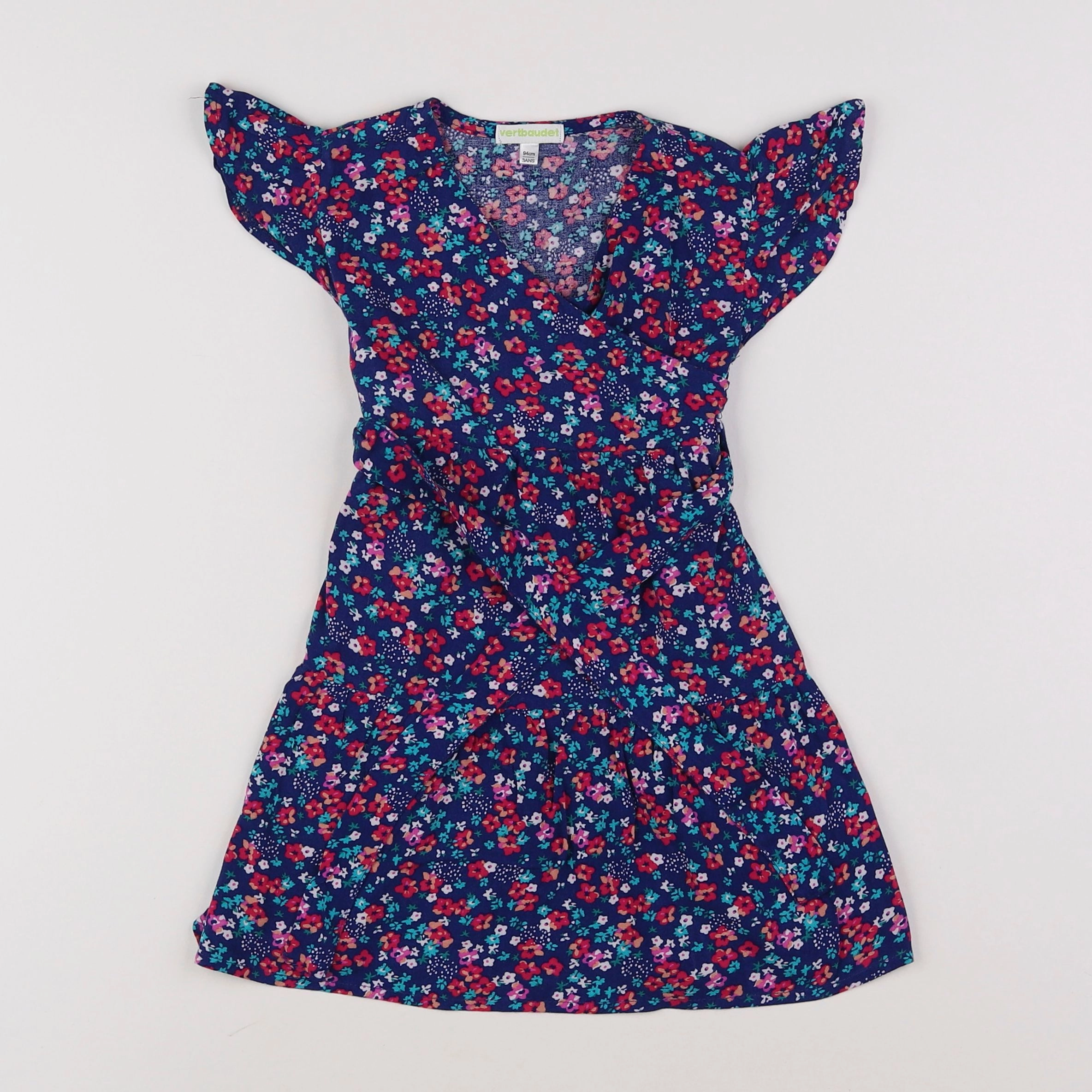 Vertbaudet - robe bleu - 3 ans