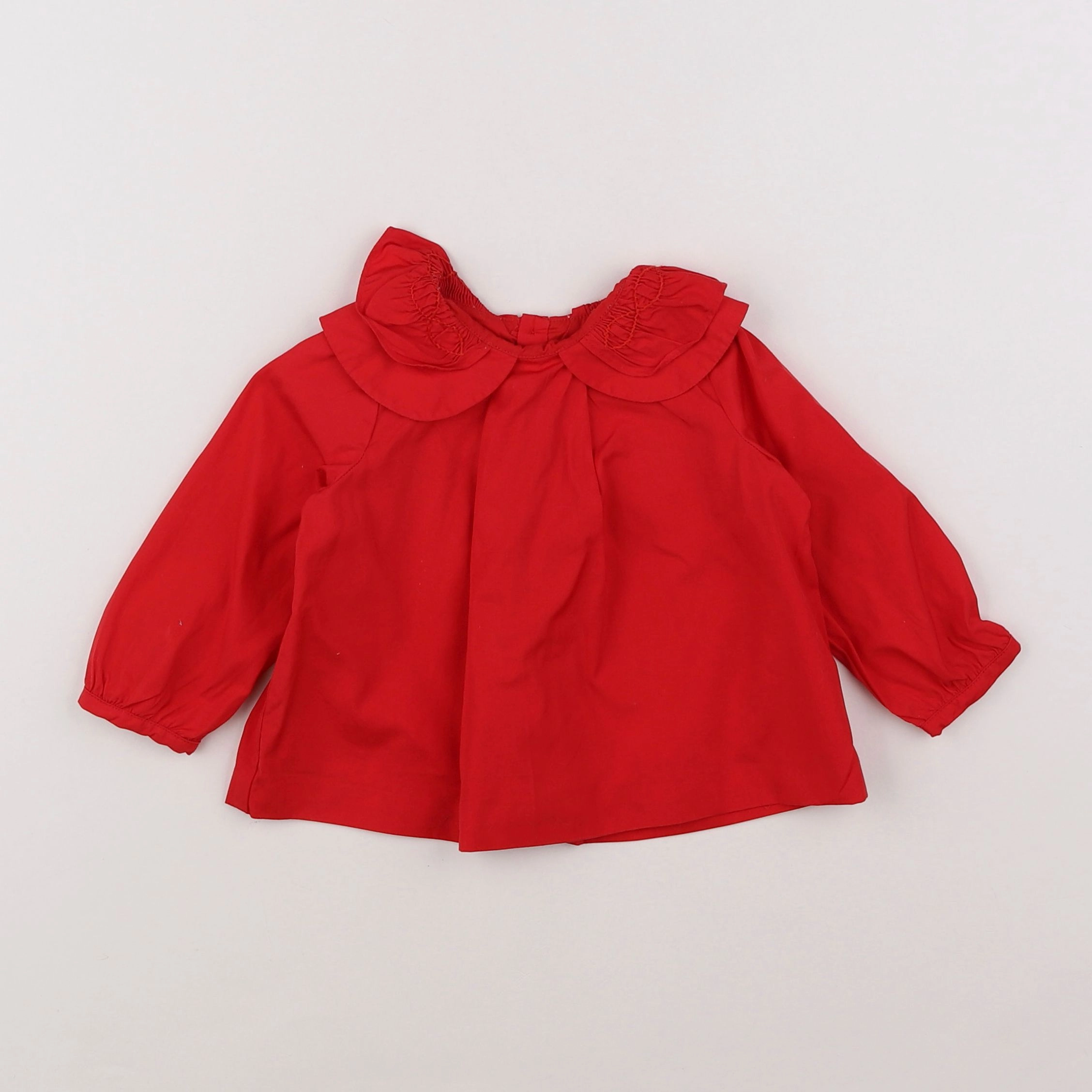 Jacadi - blouse rouge - 12 mois
