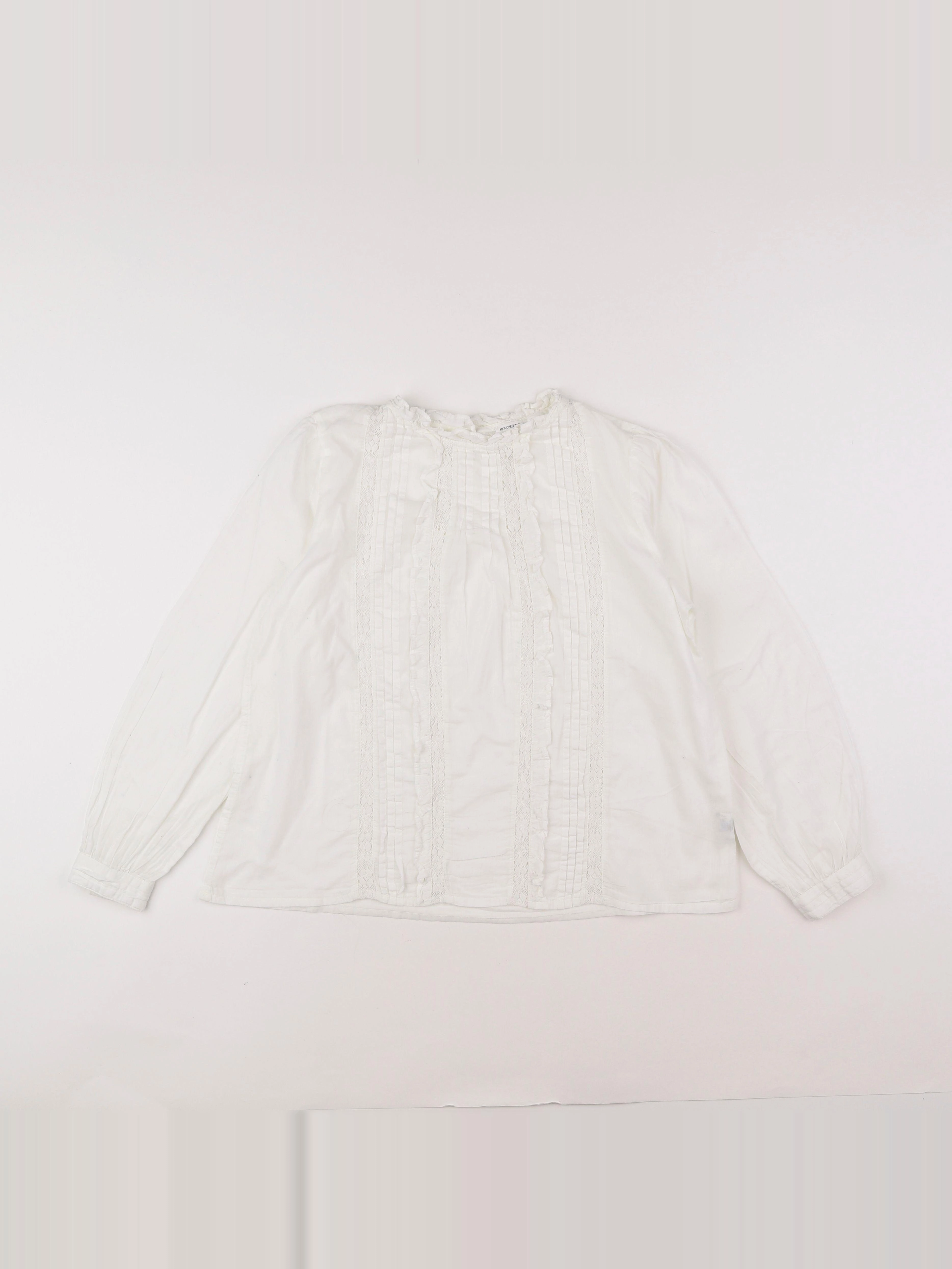 Monoprix - blouse blanc - 12 ans