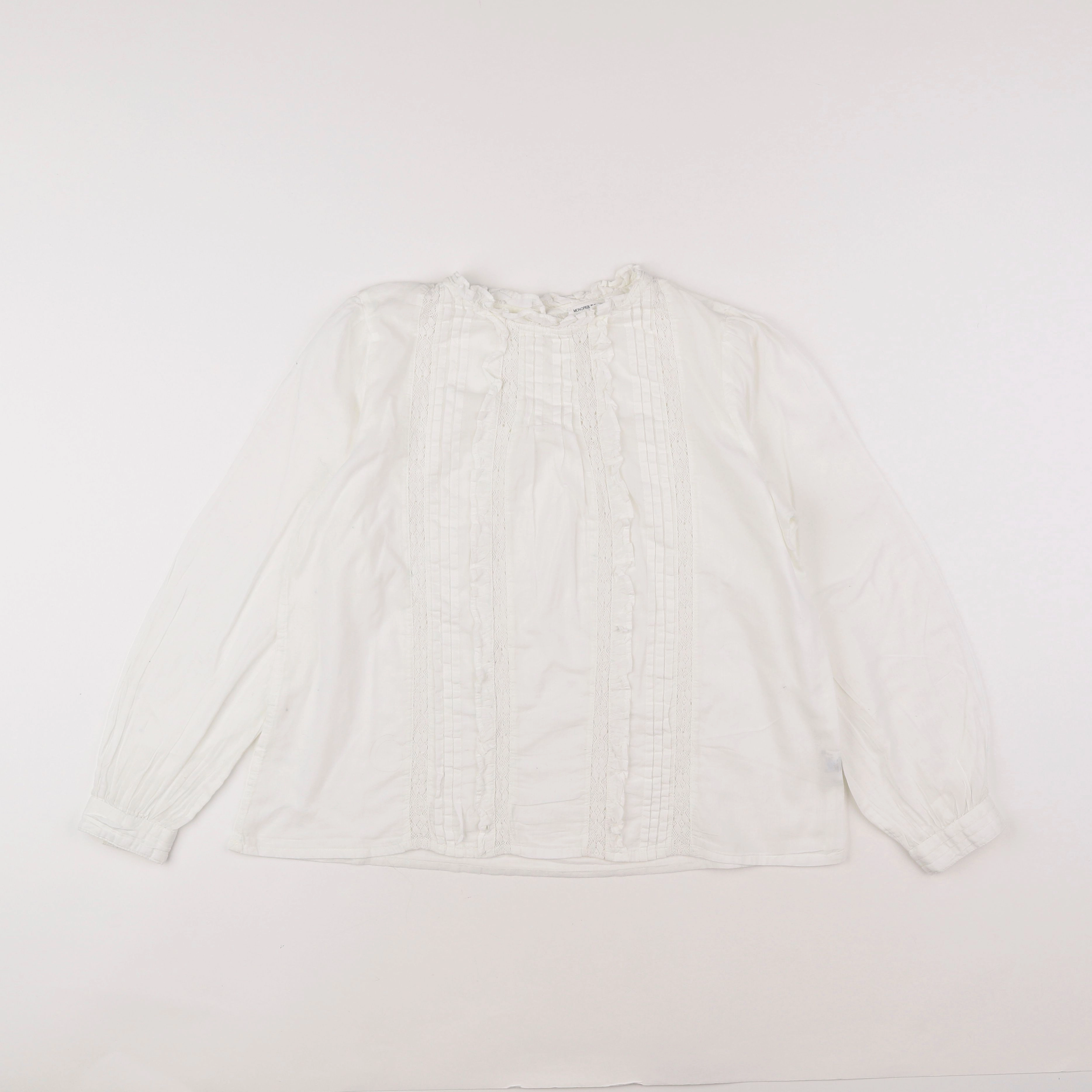 Monoprix - blouse blanc - 12 ans