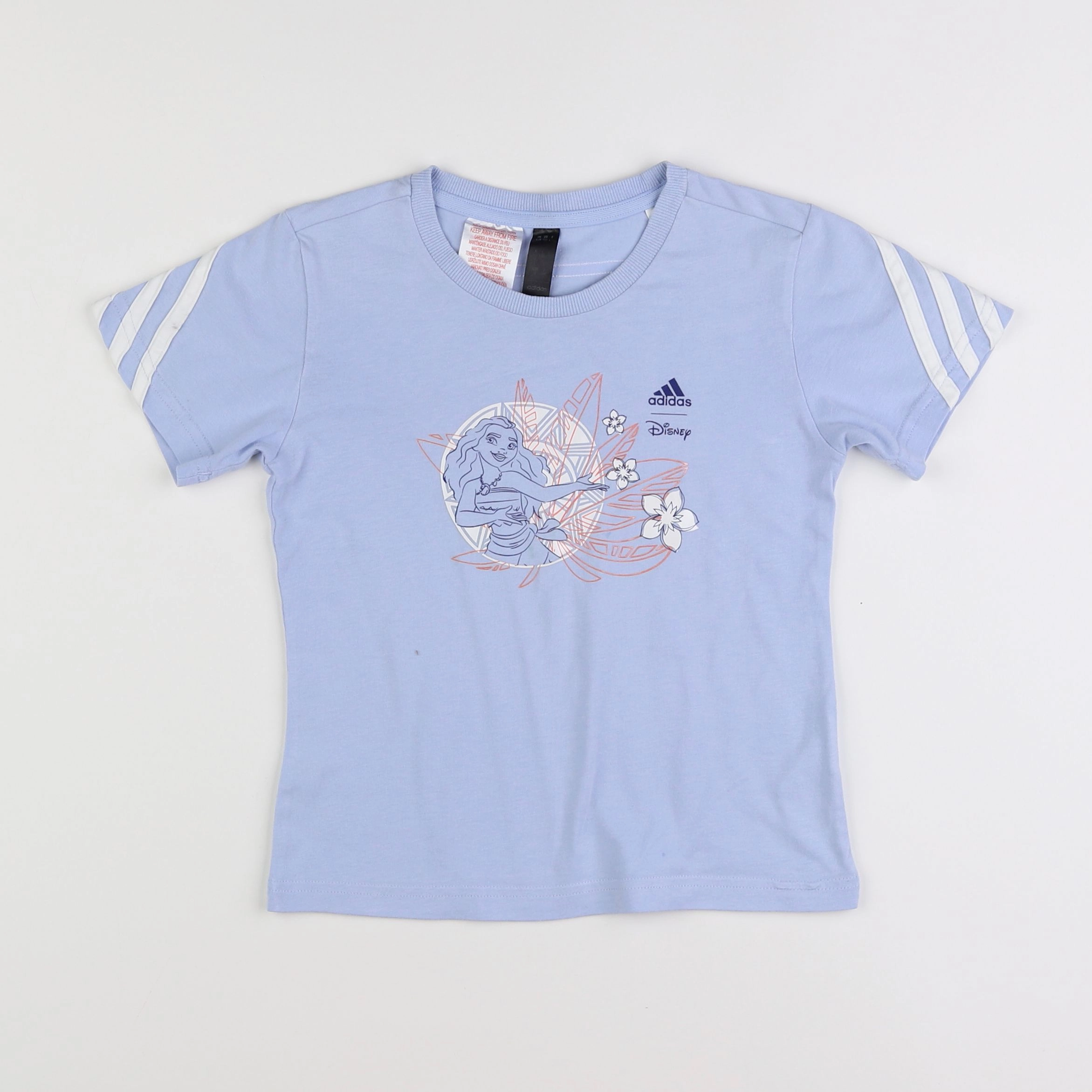 Adidas - tee-shirt bleu - 5/6 ans