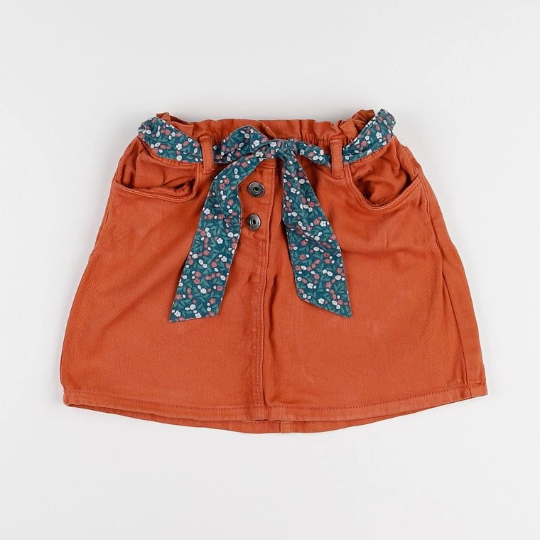 Vertbaudet - jupe orange - 9 ans