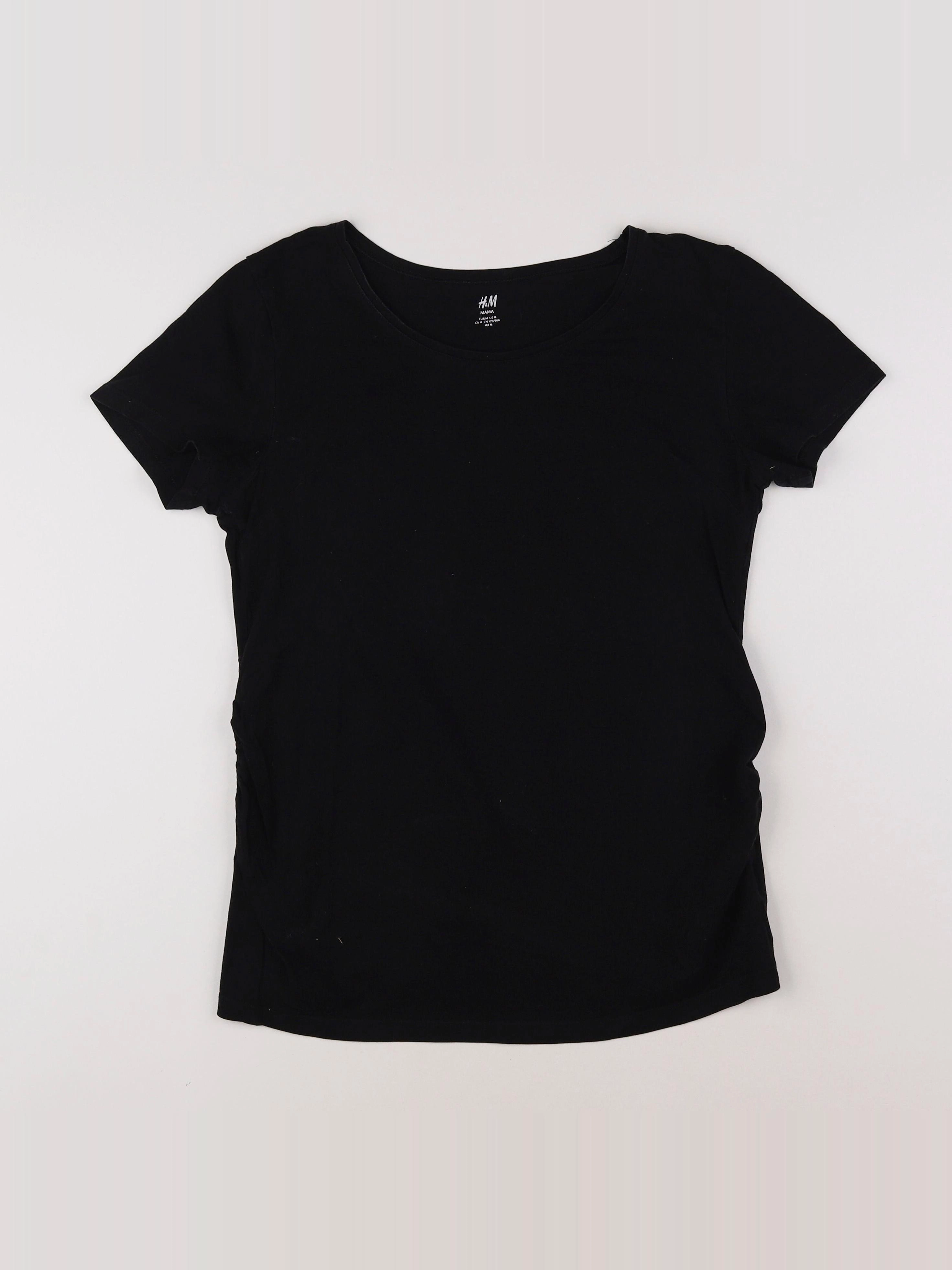 H&M - tee-shirt grossesse noir - 40