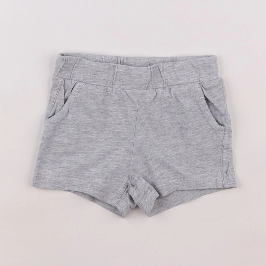 H&M - short gris - 3 mois
