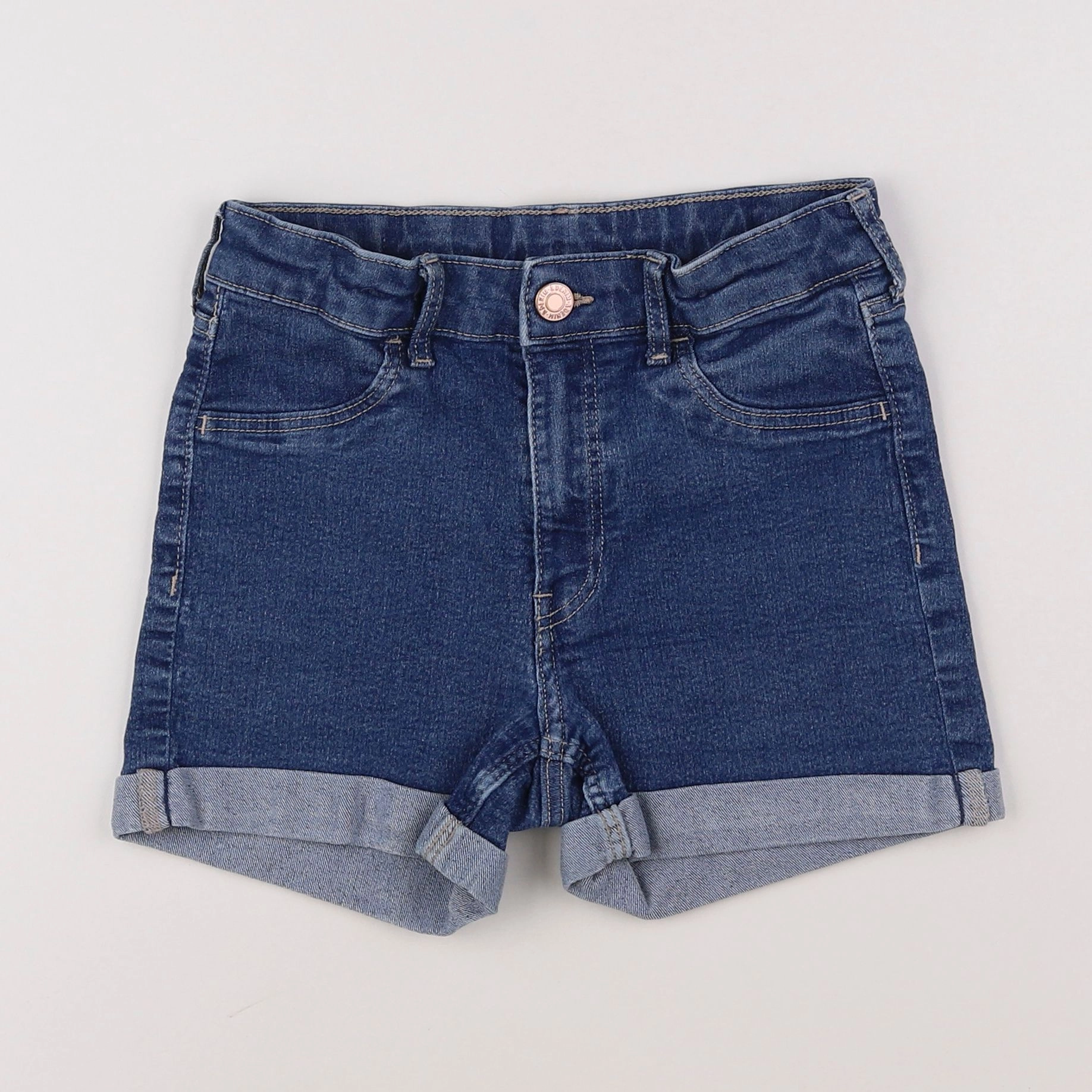 H&M - short bleu - 9/10 ans