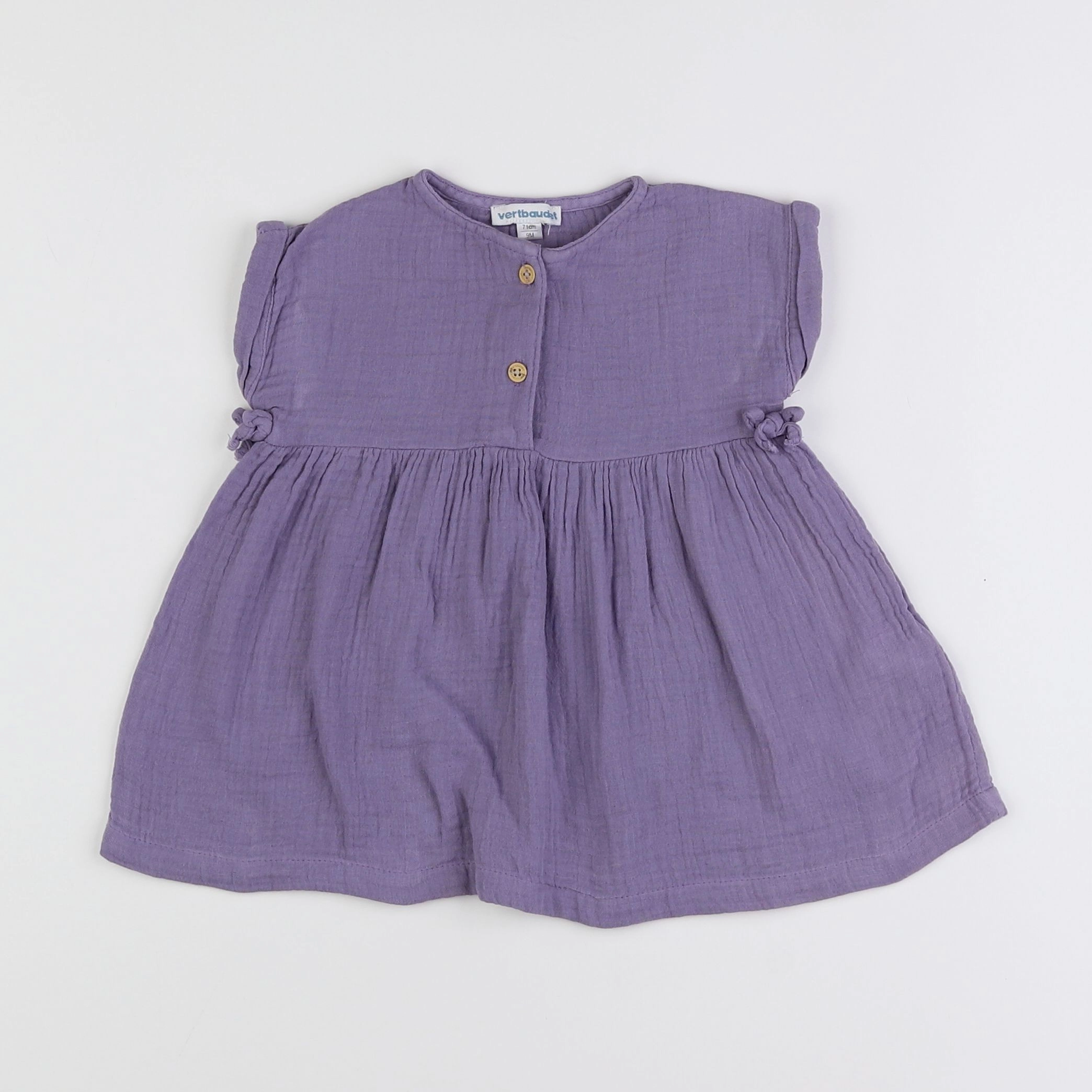 Vertbaudet - robe violet - 9 mois