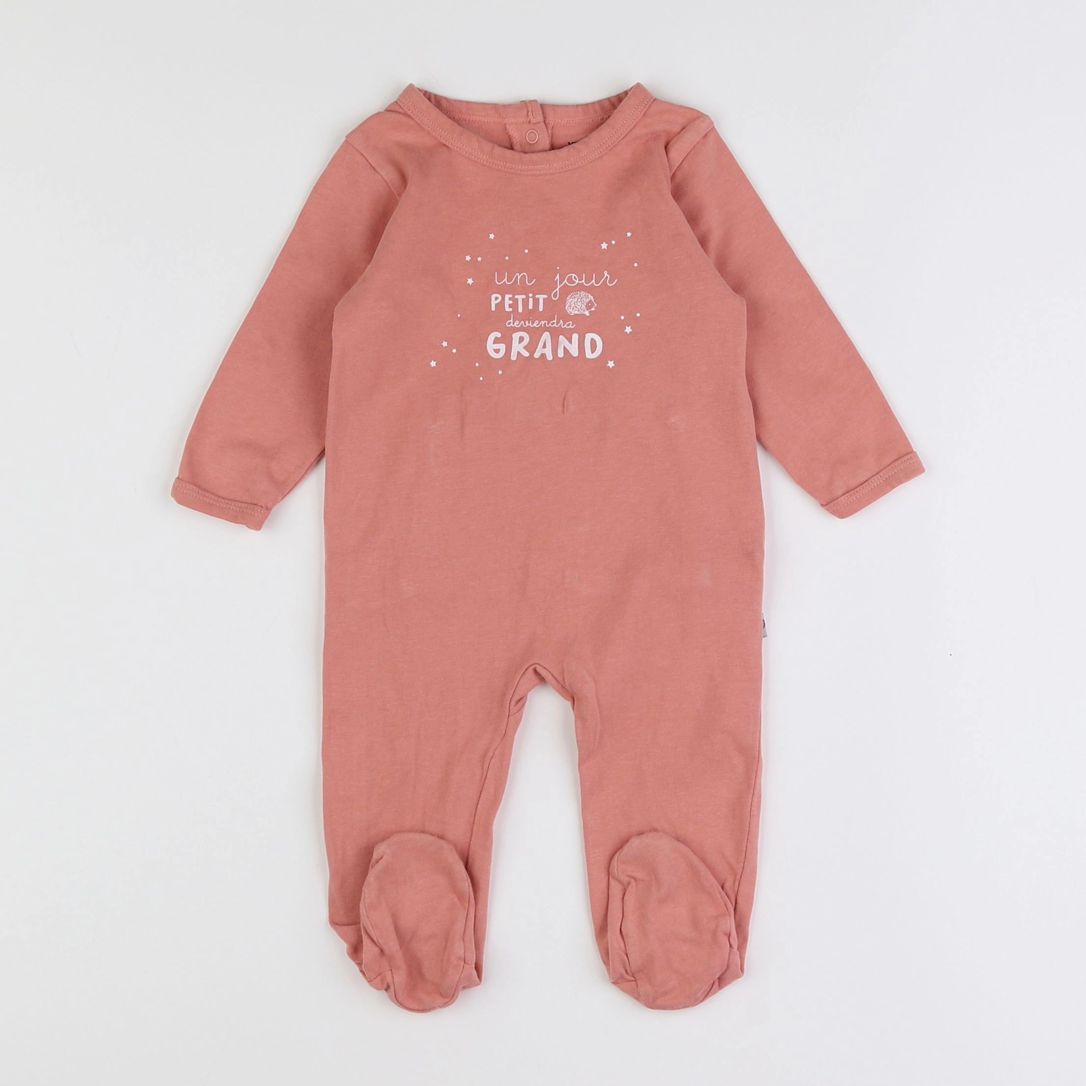 Vertbaudet - pyjama coton rose - 6 mois