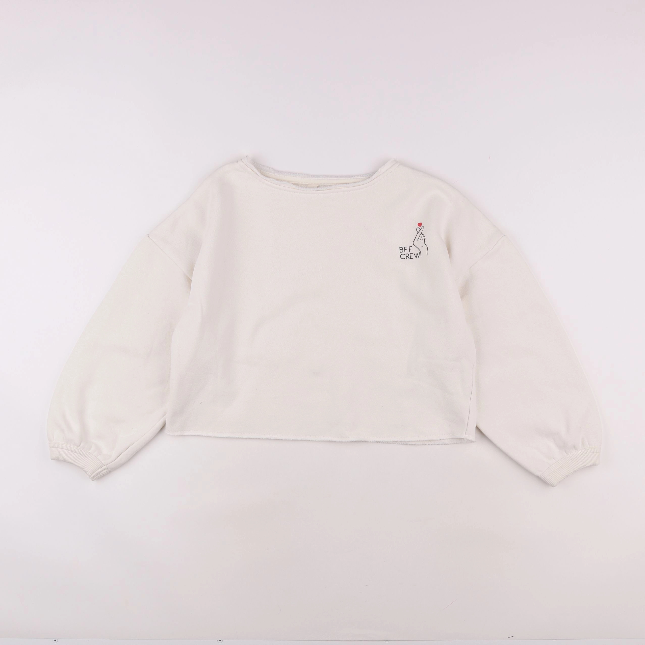 Tape à l'oeil - sweat blanc - 10 ans