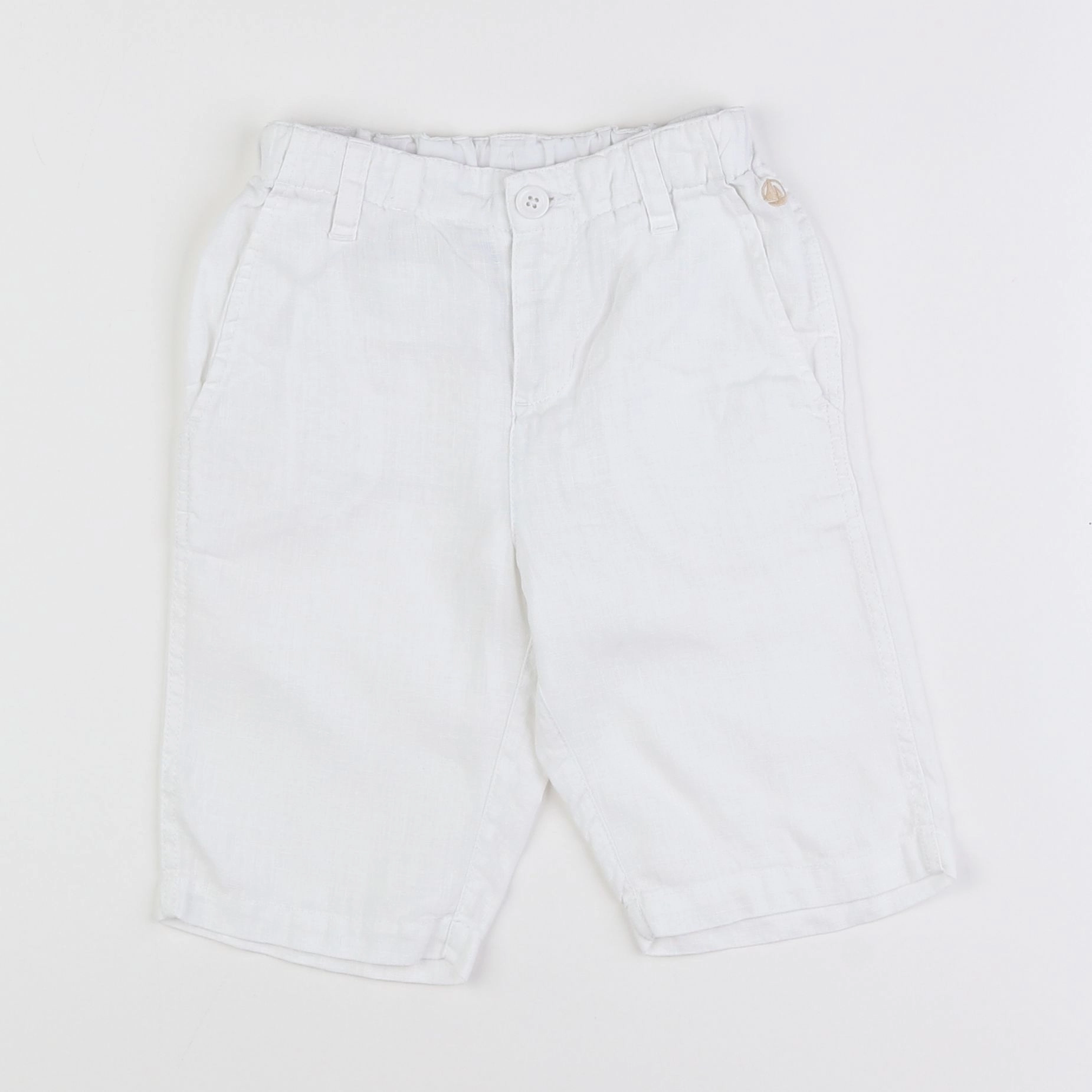 Petit Bateau - short blanc - 5 ans