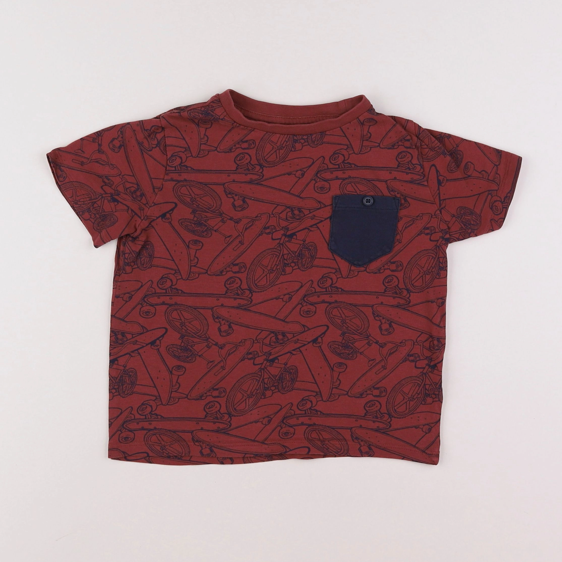 Vertbaudet - tee-shirt marron - 5 ans