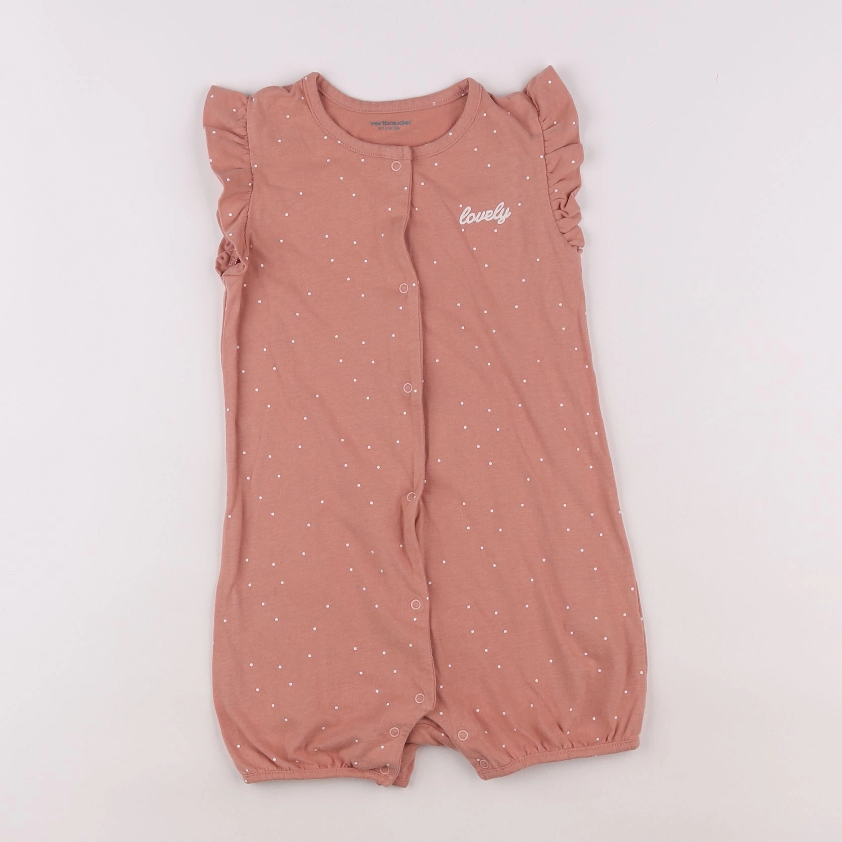 Vertbaudet - pyjama coton rose - 3 ans