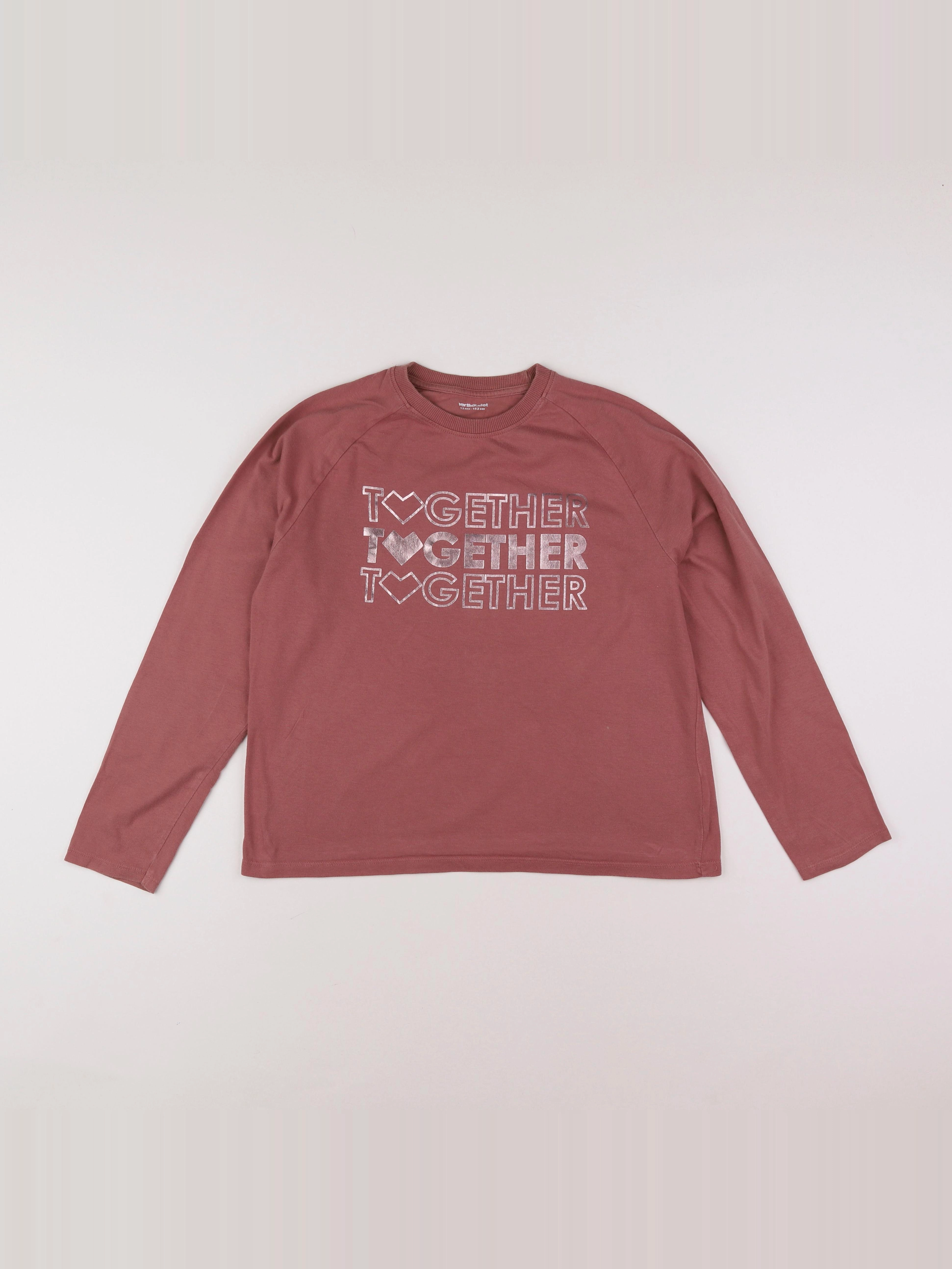 Vertbaudet - tee-shirt rose - 12 ans