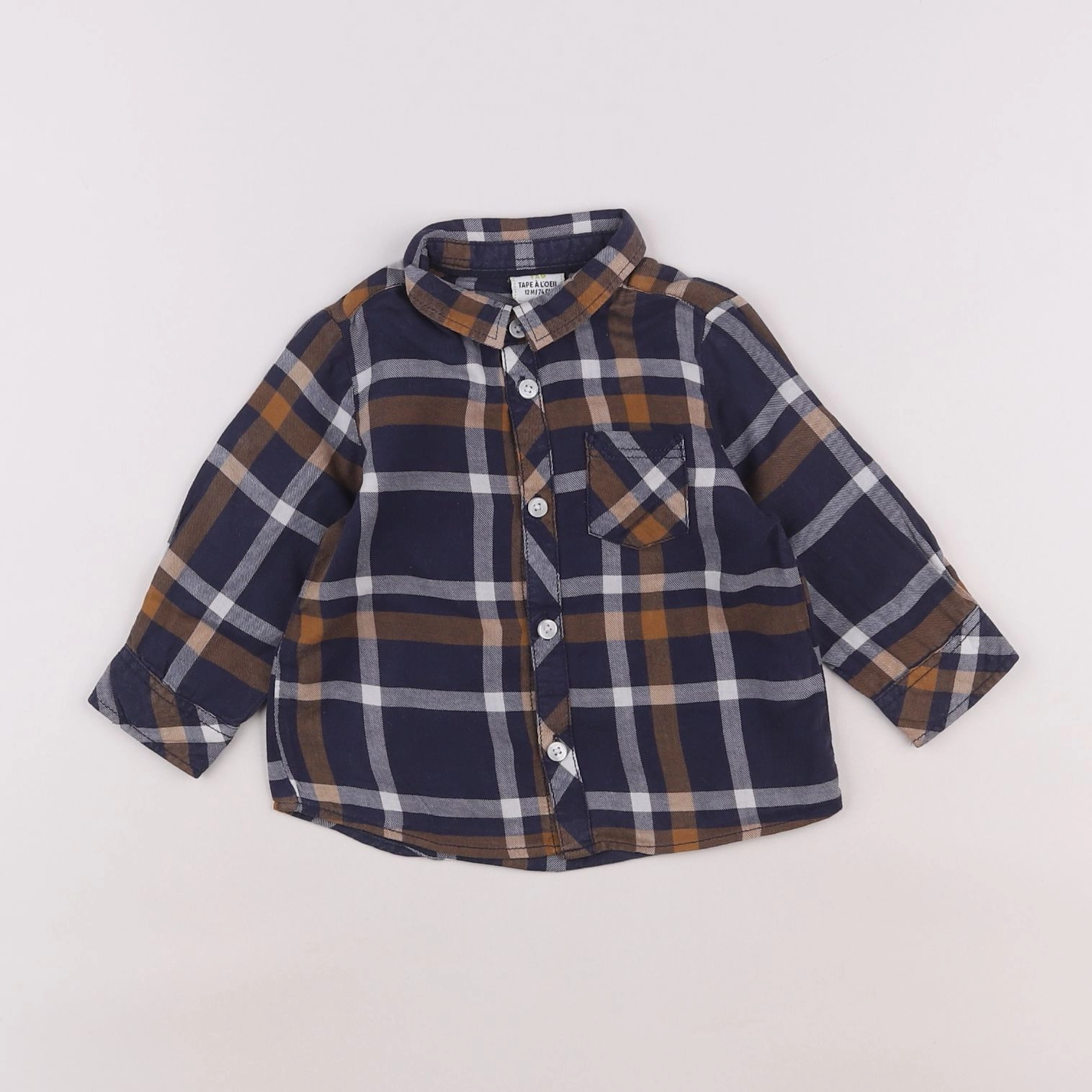 Tape à l'oeil - chemise multicolore - 12 mois