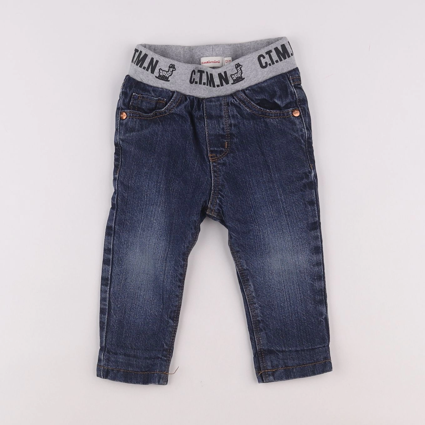 Catimini - jegging bleu - 12 mois