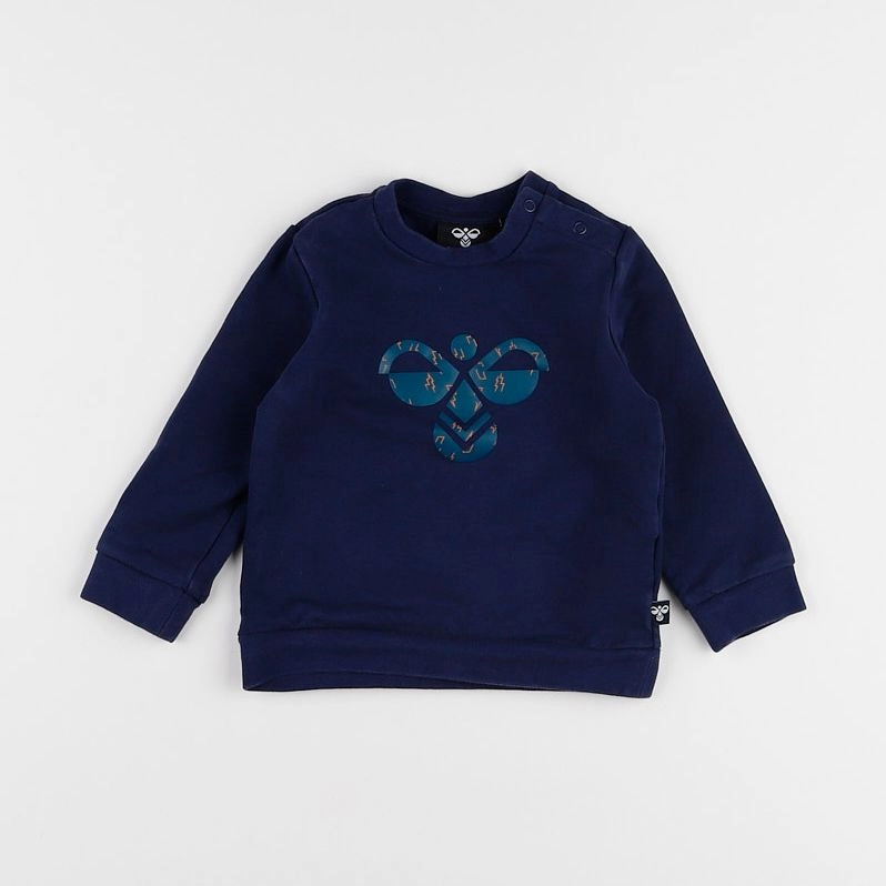 Hummel - sweat bleu - 6/9 mois