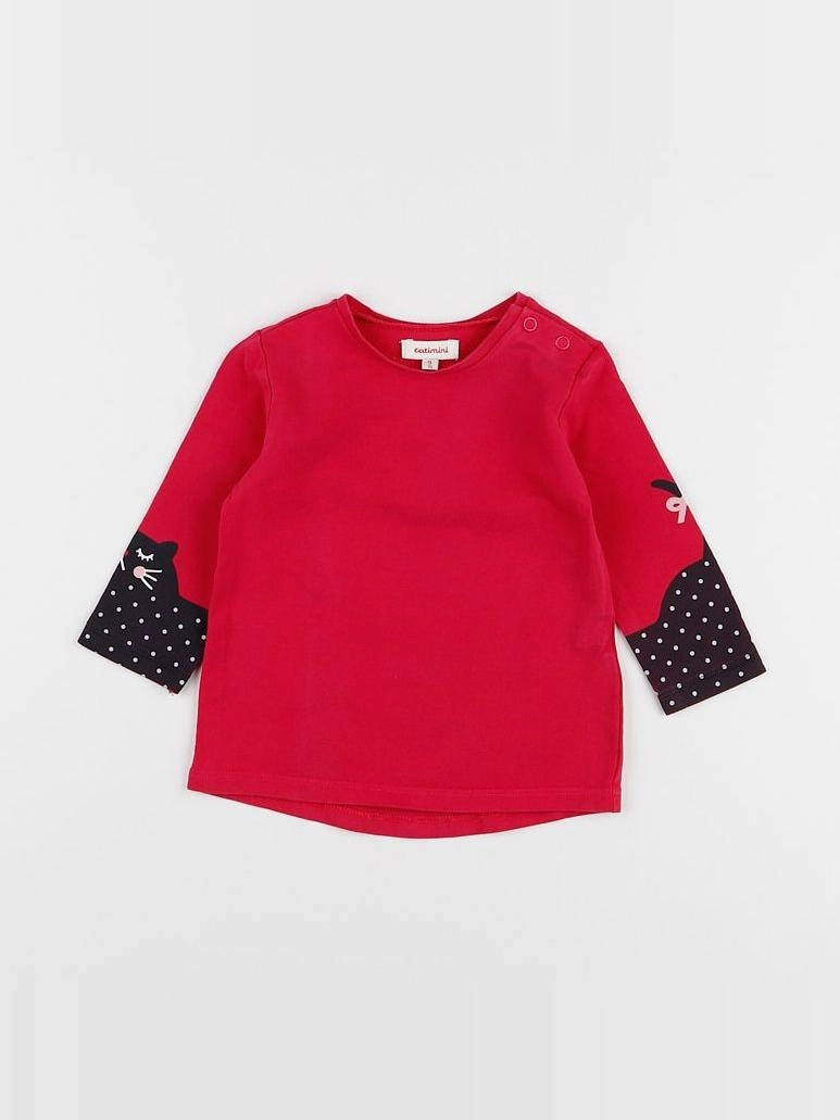 Catimini - tee-shirt rose - 9 mois