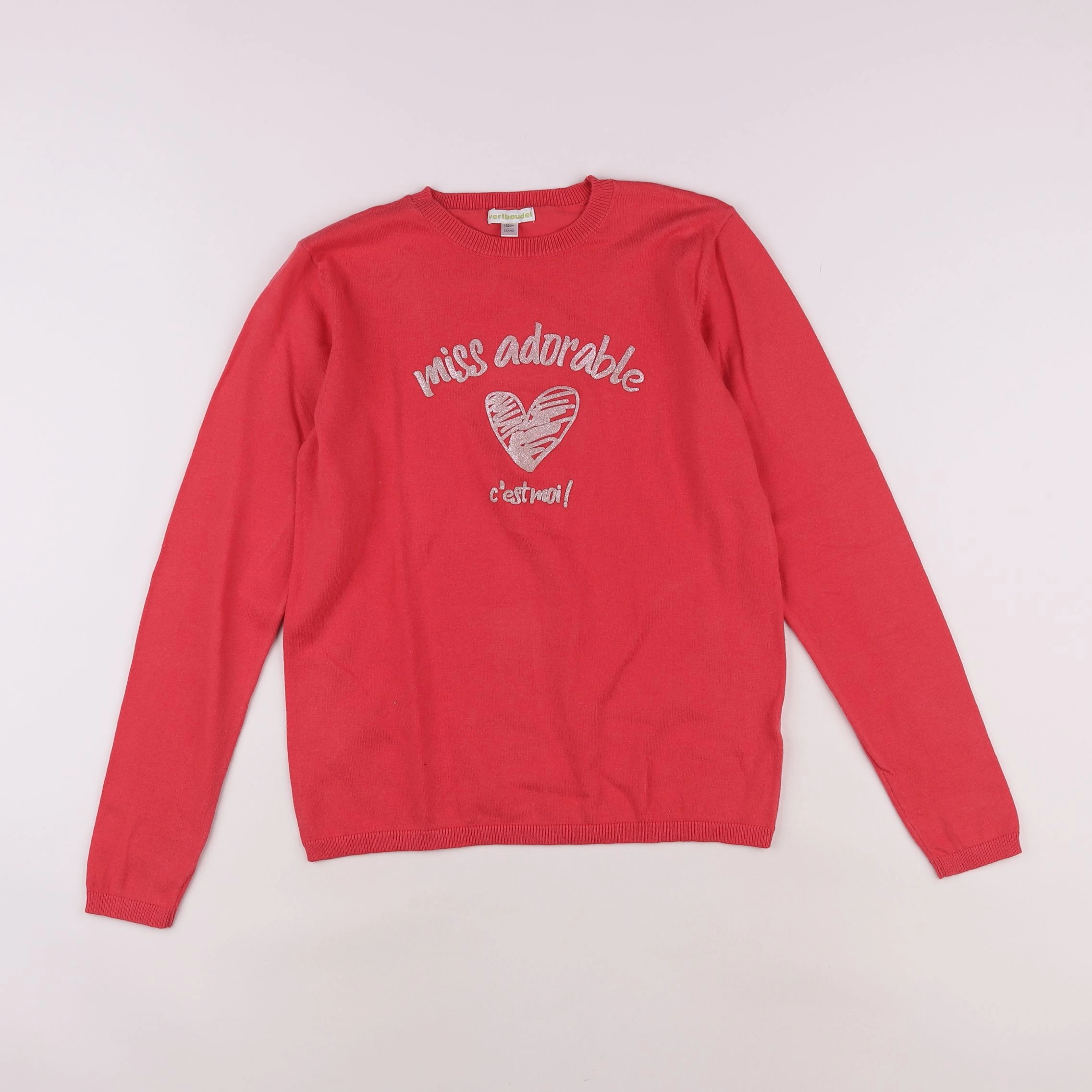 Vertbaudet - pull rose - 12 ans