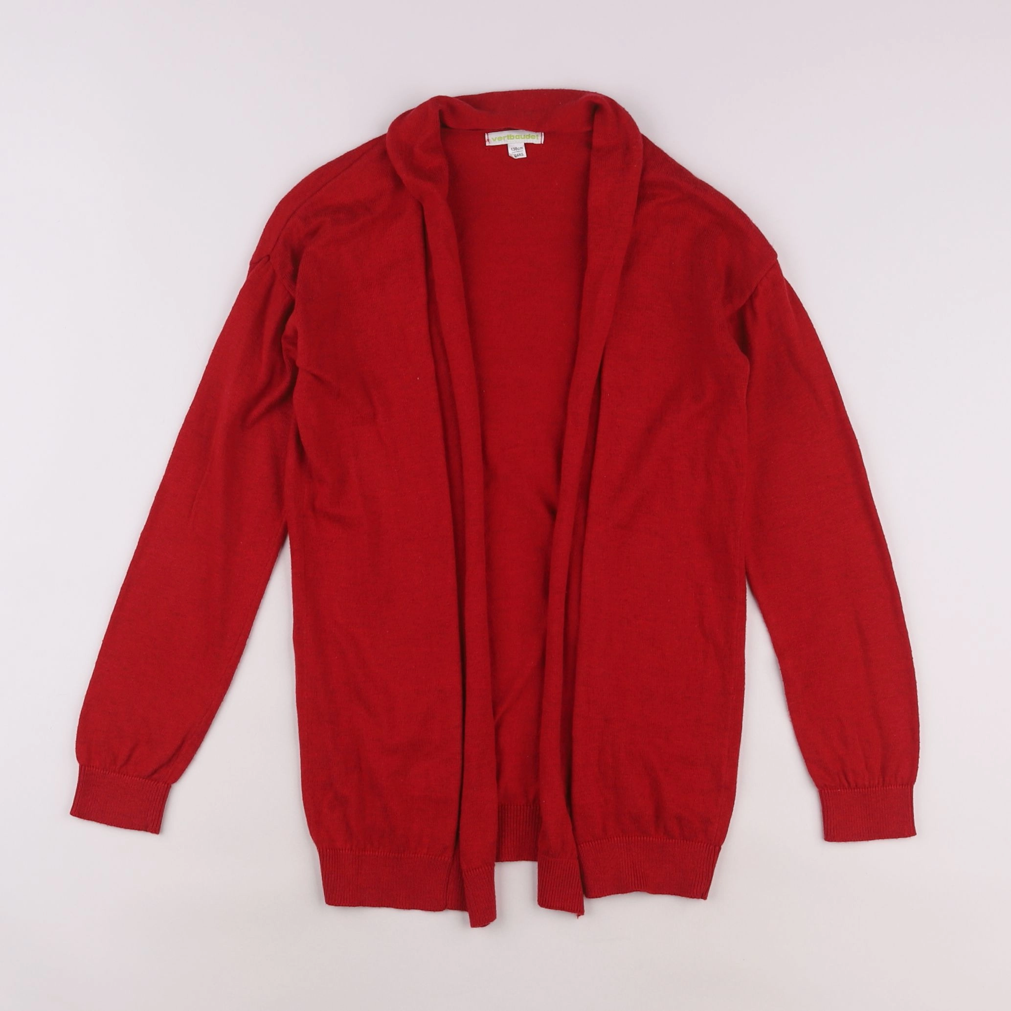 Vertbaudet - gilet rouge - 10 ans