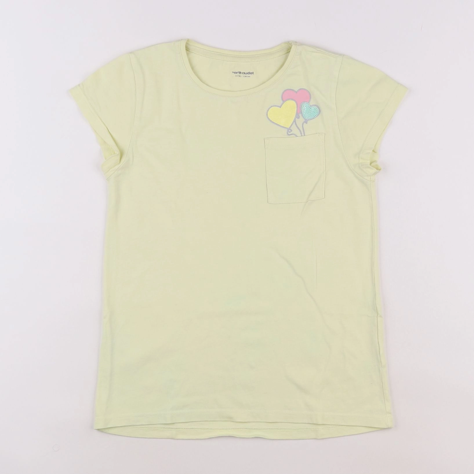 Vertbaudet - tee-shirt jaune - 10 ans