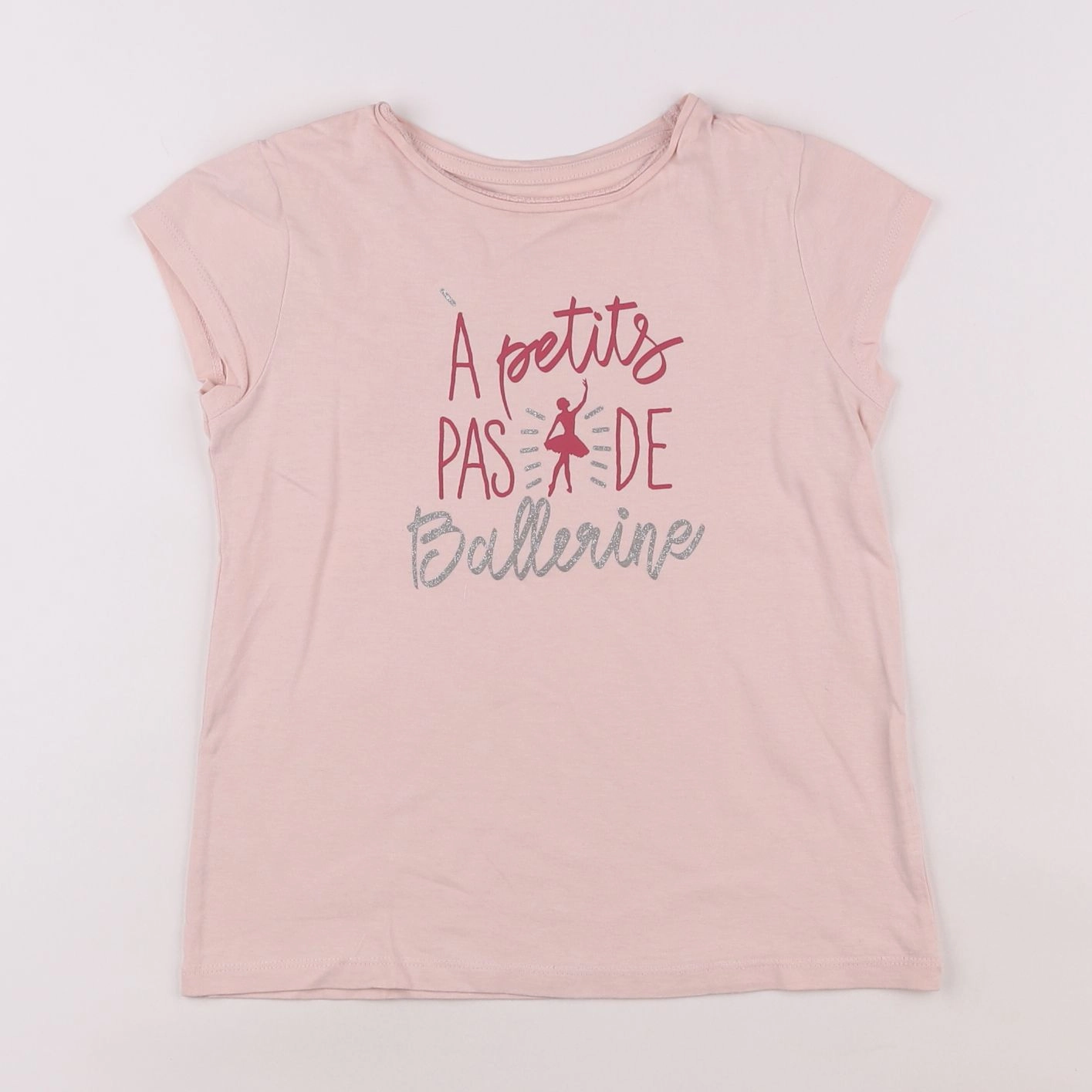 Vertbaudet - tee-shirt rose - 8 ans