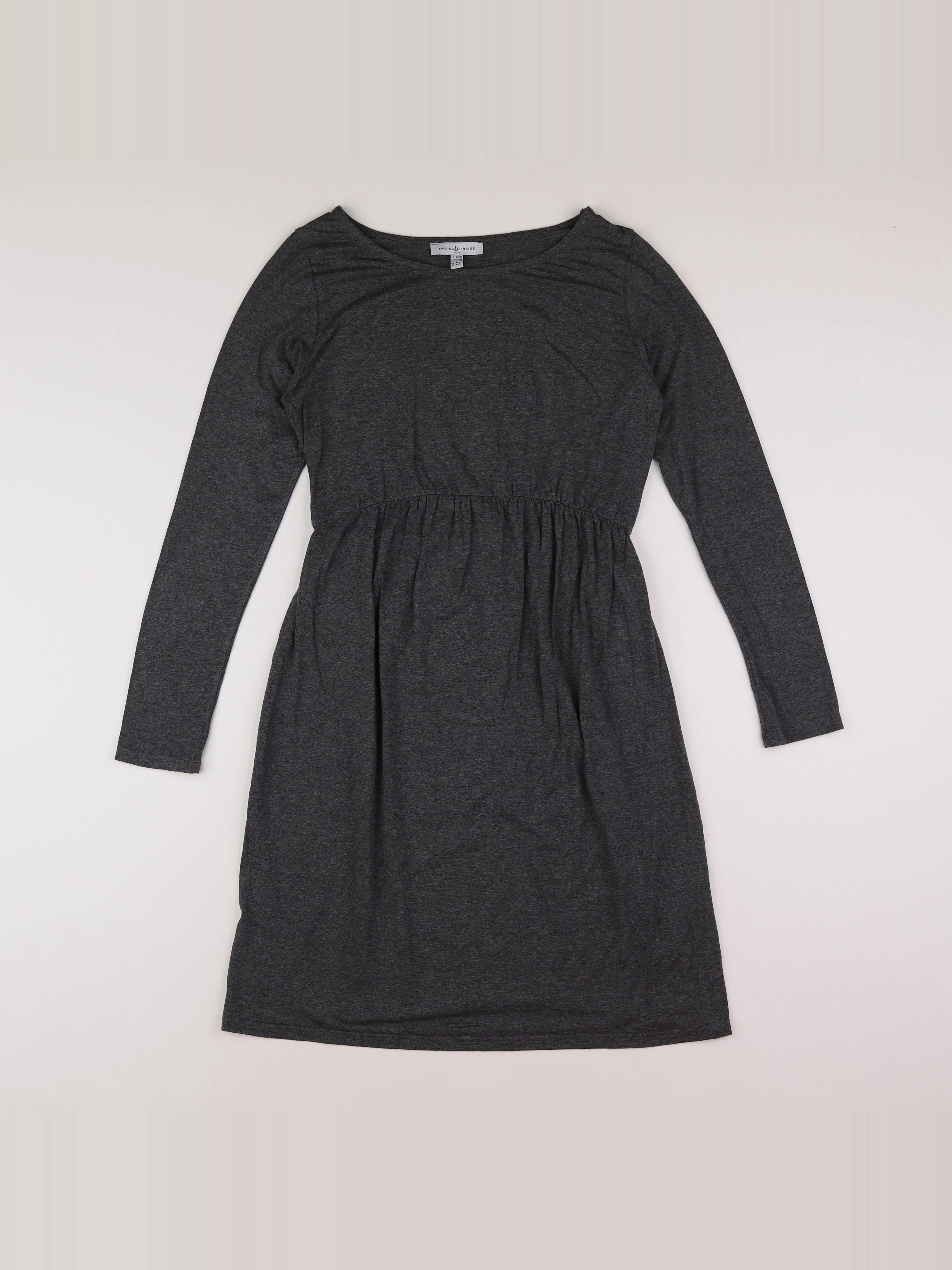 Envie de fraise - robe grossesse gris - 36 à 38