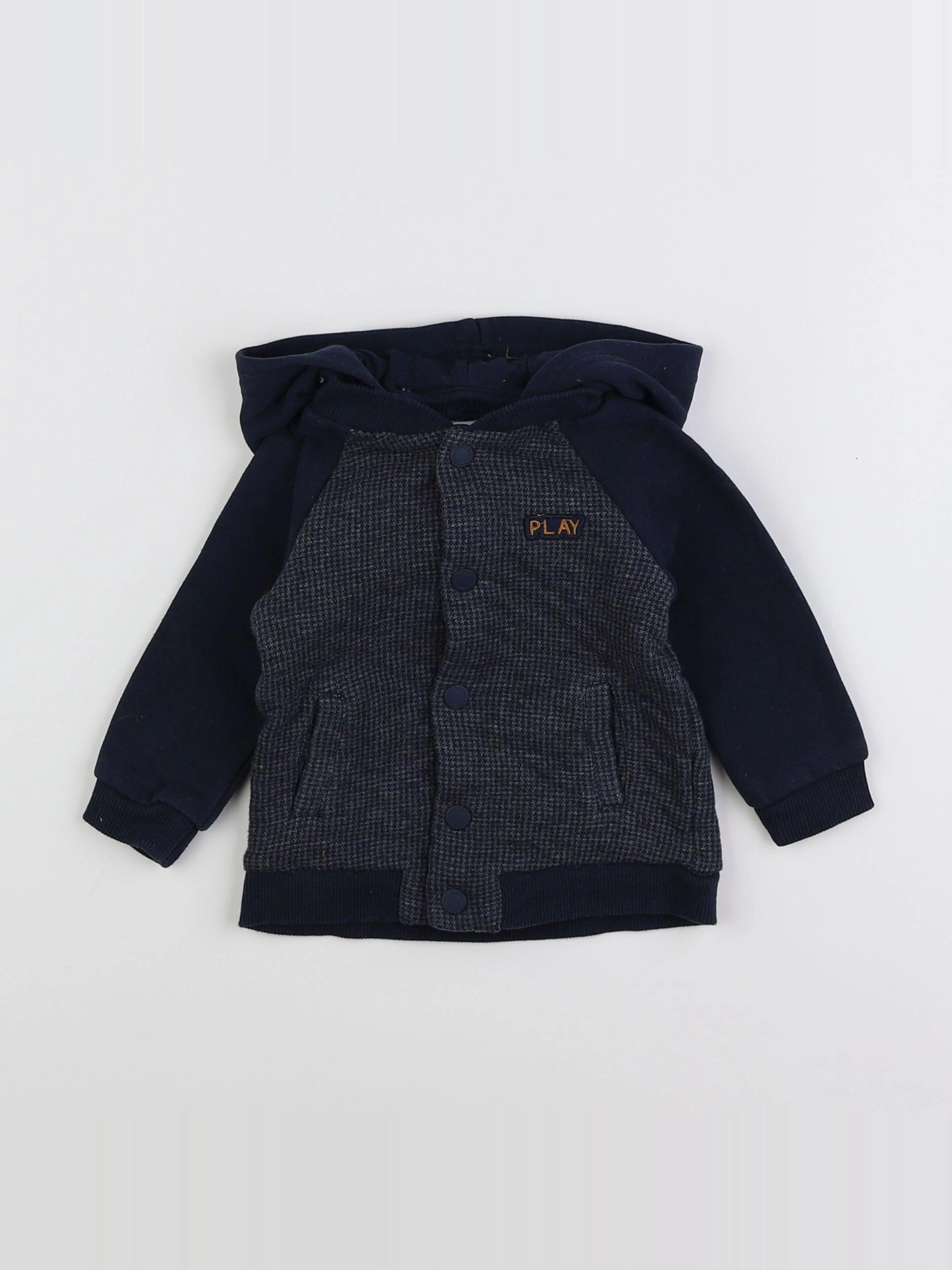 Tape à l'oeil - sweat bleu - 12 mois
