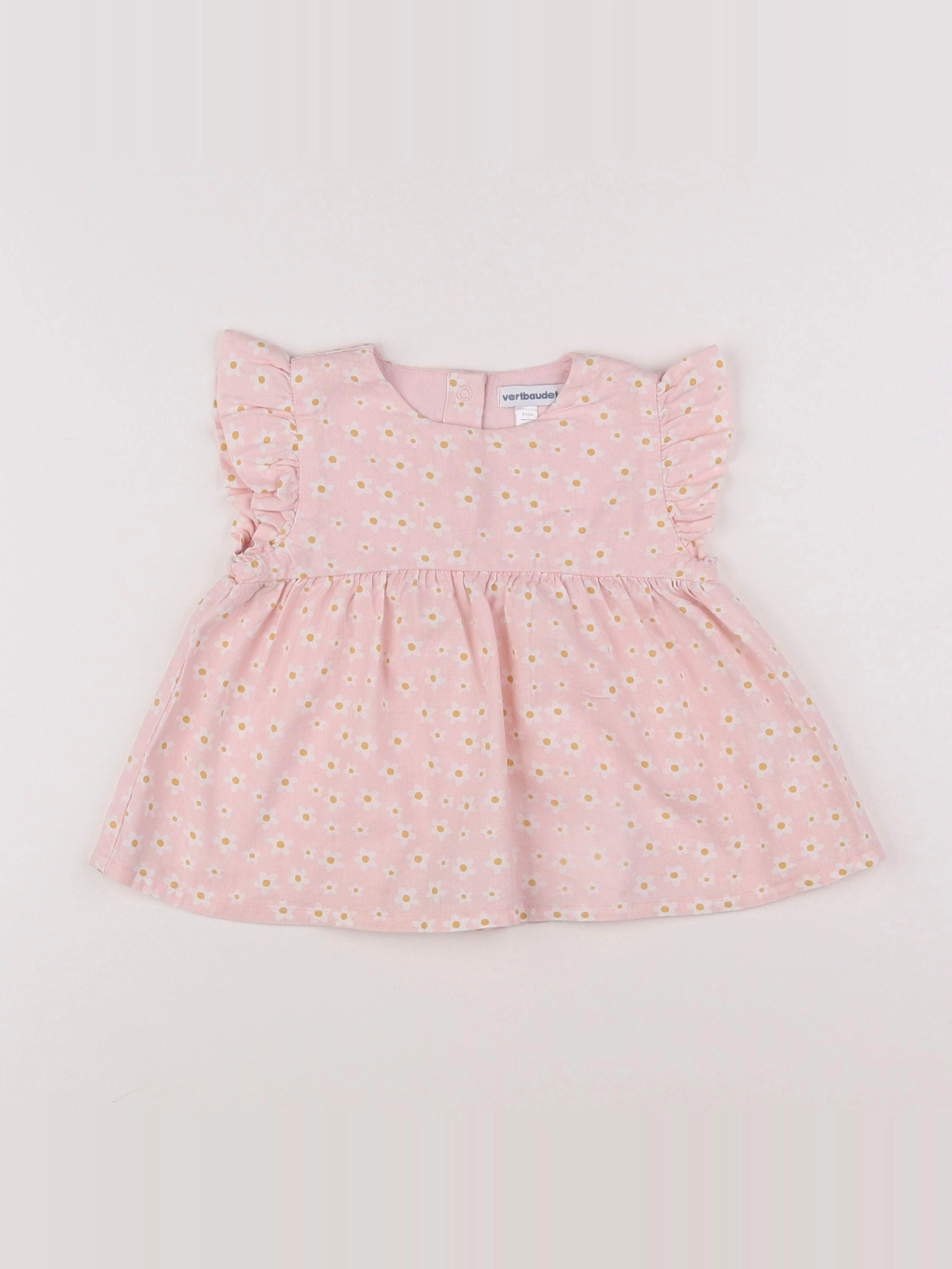 Vertbaudet - blouse rose - 18 mois