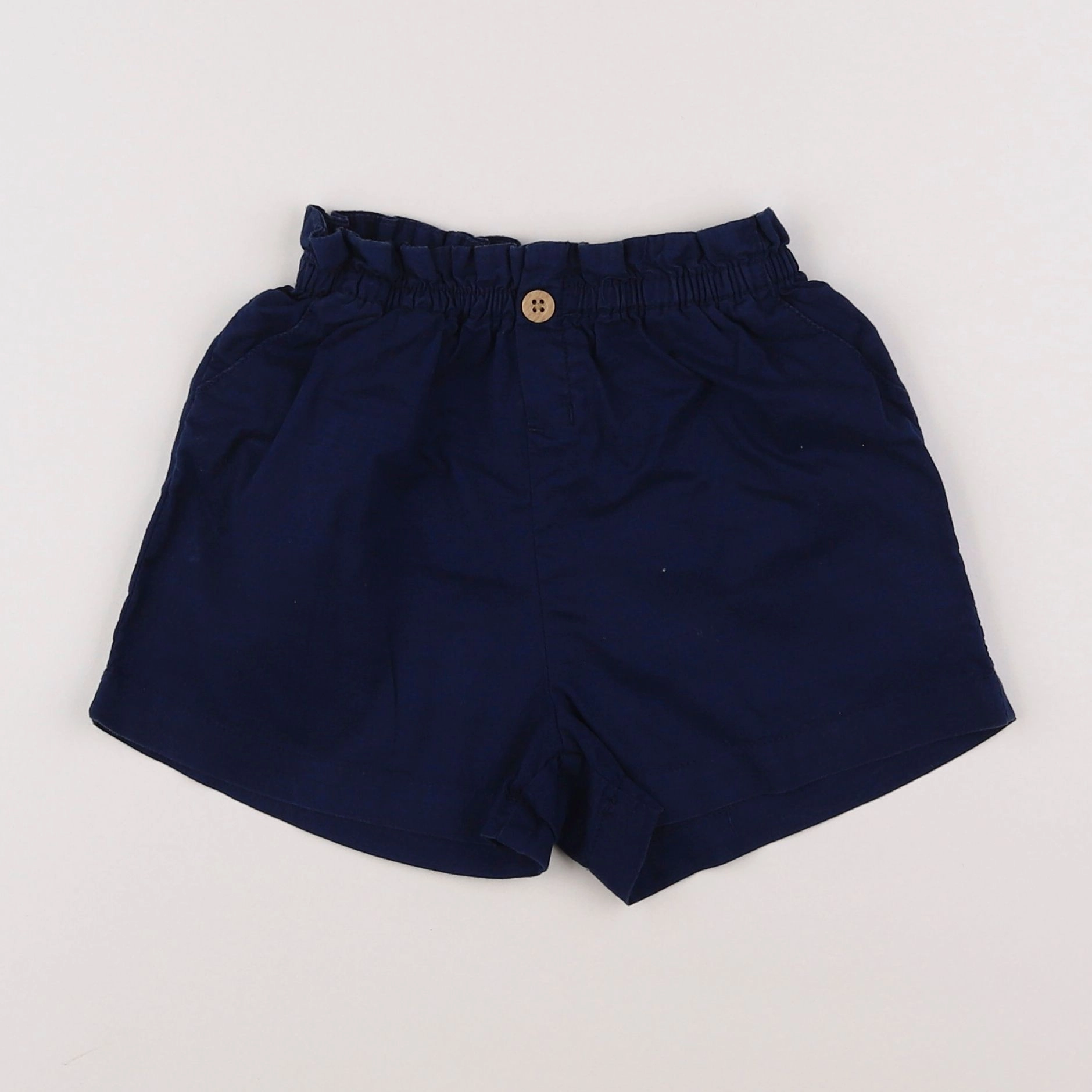 H&M - short bleu - 2/3 ans