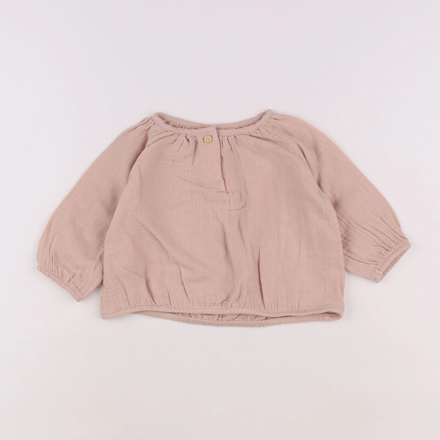 H&M - blouse rose - 6 mois