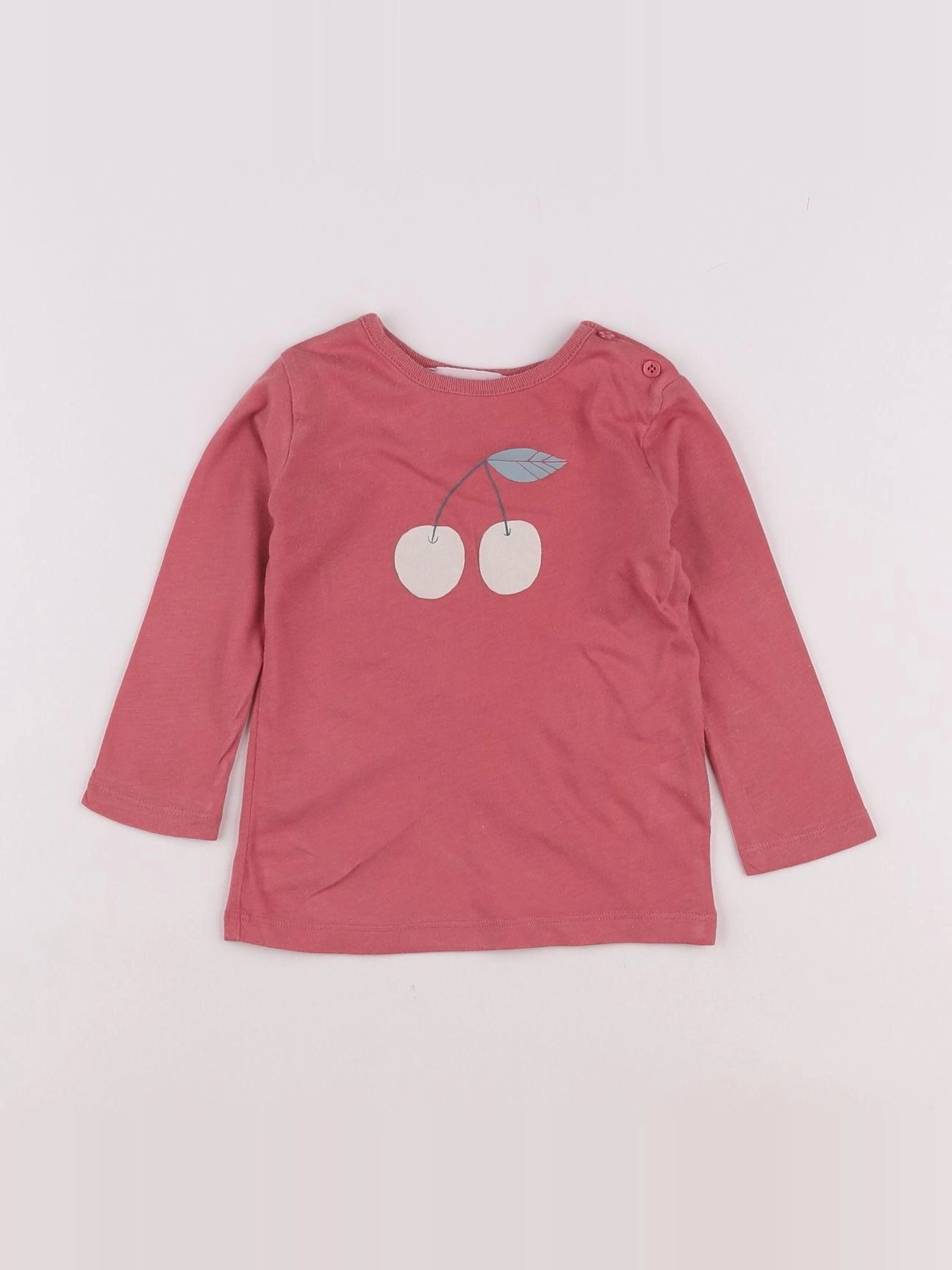 Bonpoint - tee-shirt rose - 12 mois