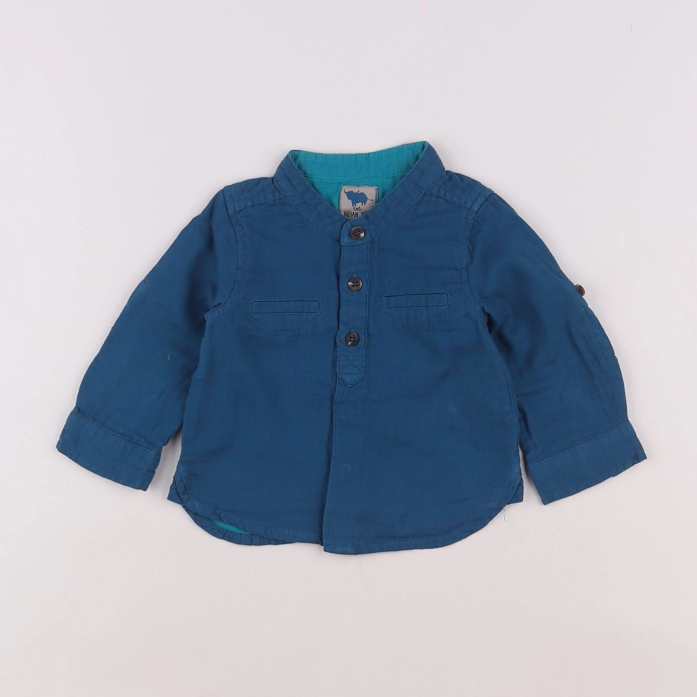 Tape à l'oeil - chemise bleu - 12 mois