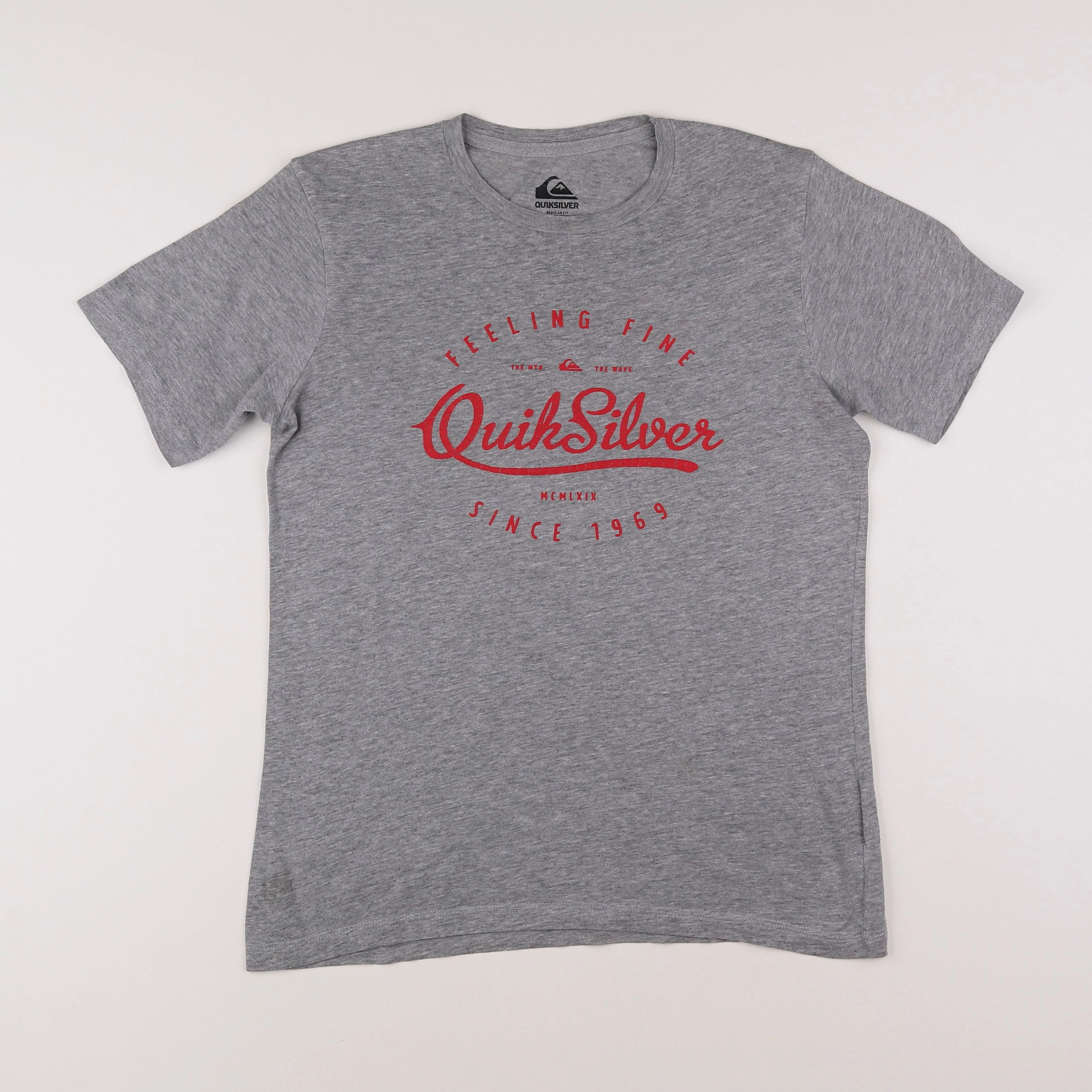 Quiksilver - tee-shirt gris - 10 ans