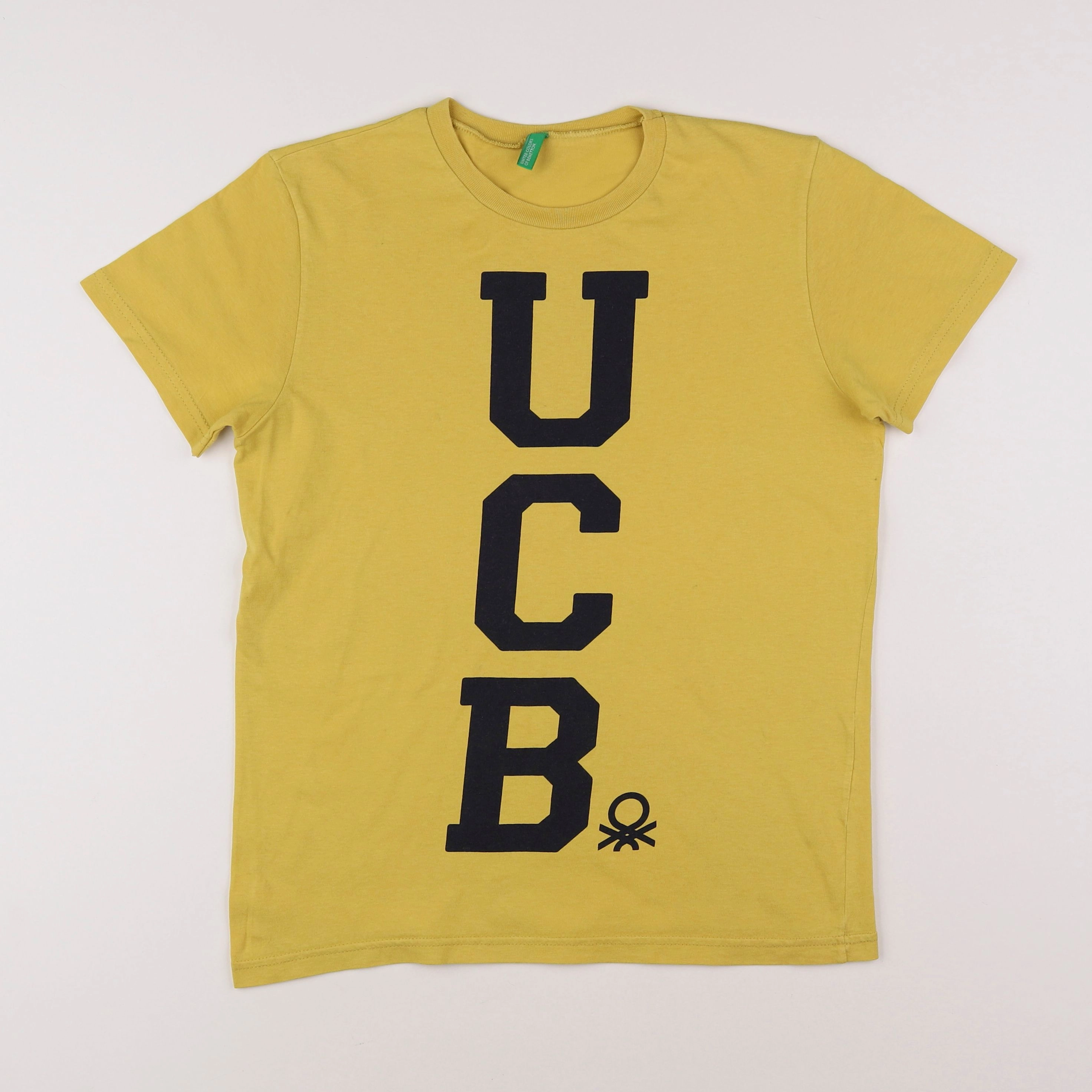 Benetton - tee-shirt jaune - 10/11 ans