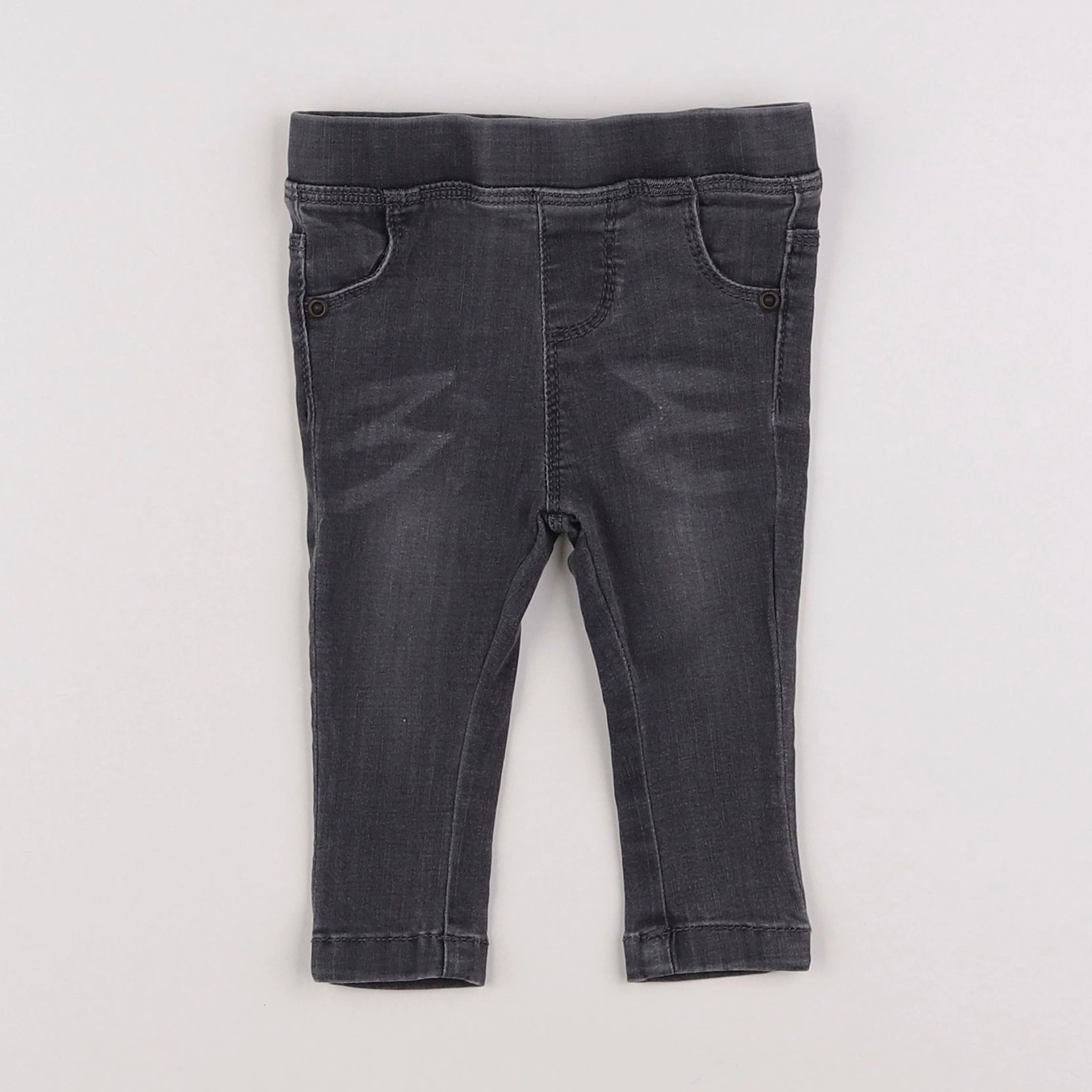 Vertbaudet - jegging gris - 6 mois