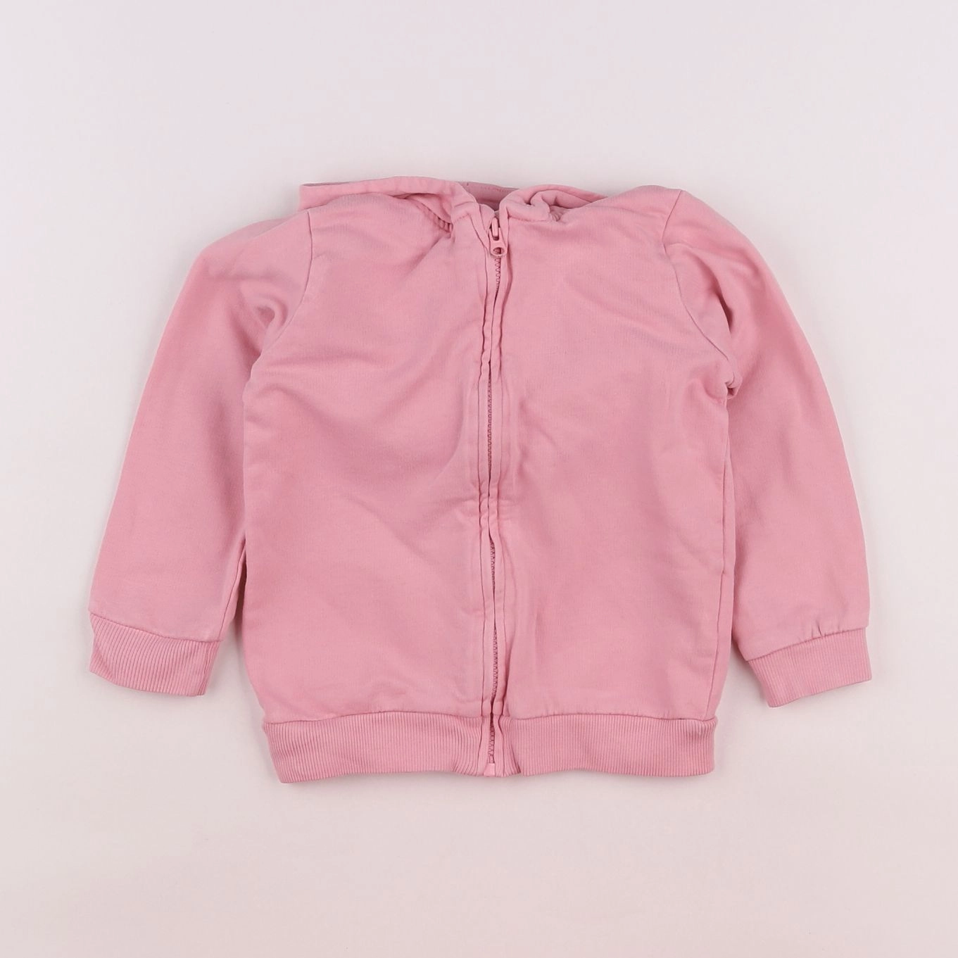 H&M - sweat rose - 12/18 mois