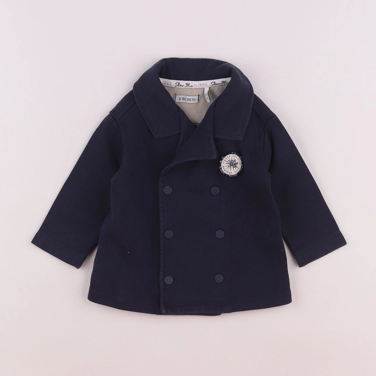 IKKS - veste bleu - 6 mois