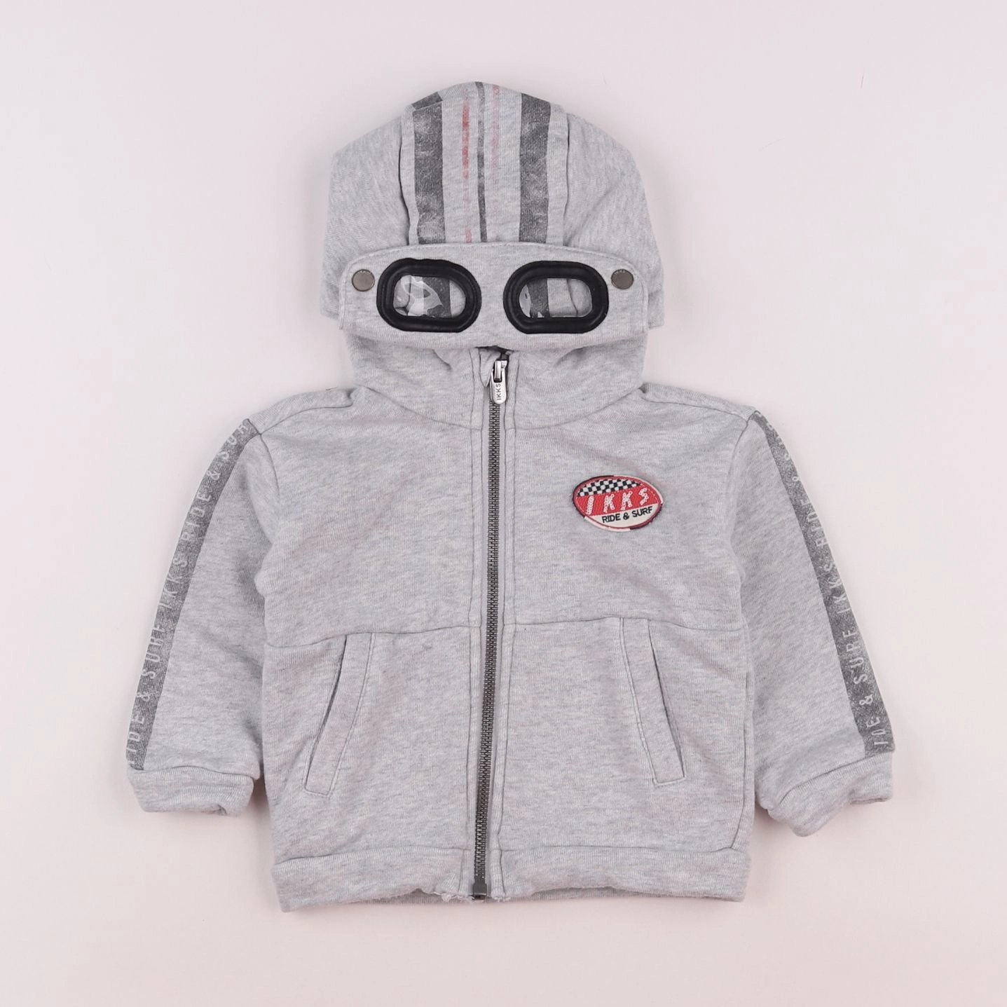 IKKS - sweat gris - 12 mois