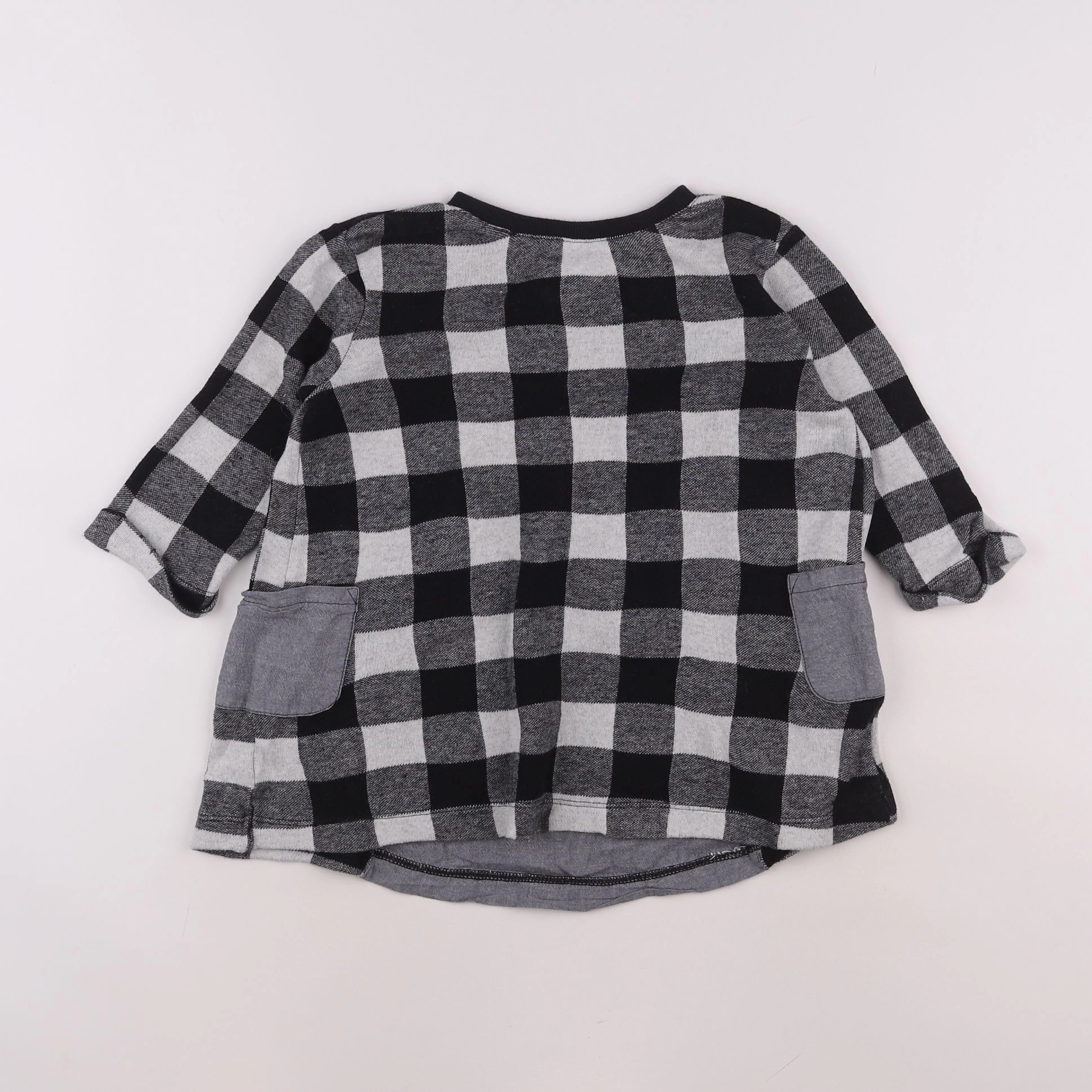 Vertbaudet - robe noir, gris - 6 ans