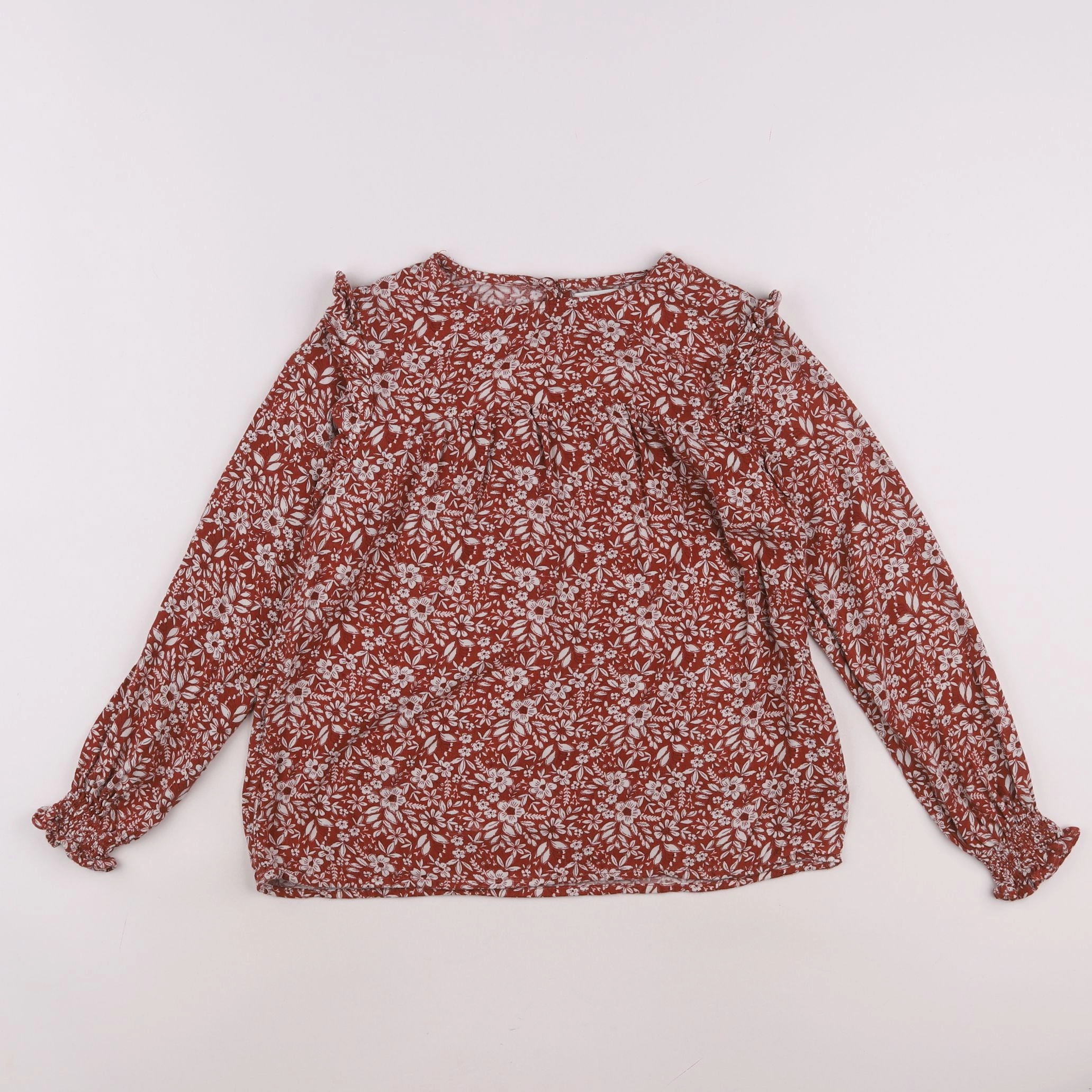 Vertbaudet - blouse marron - 9 ans