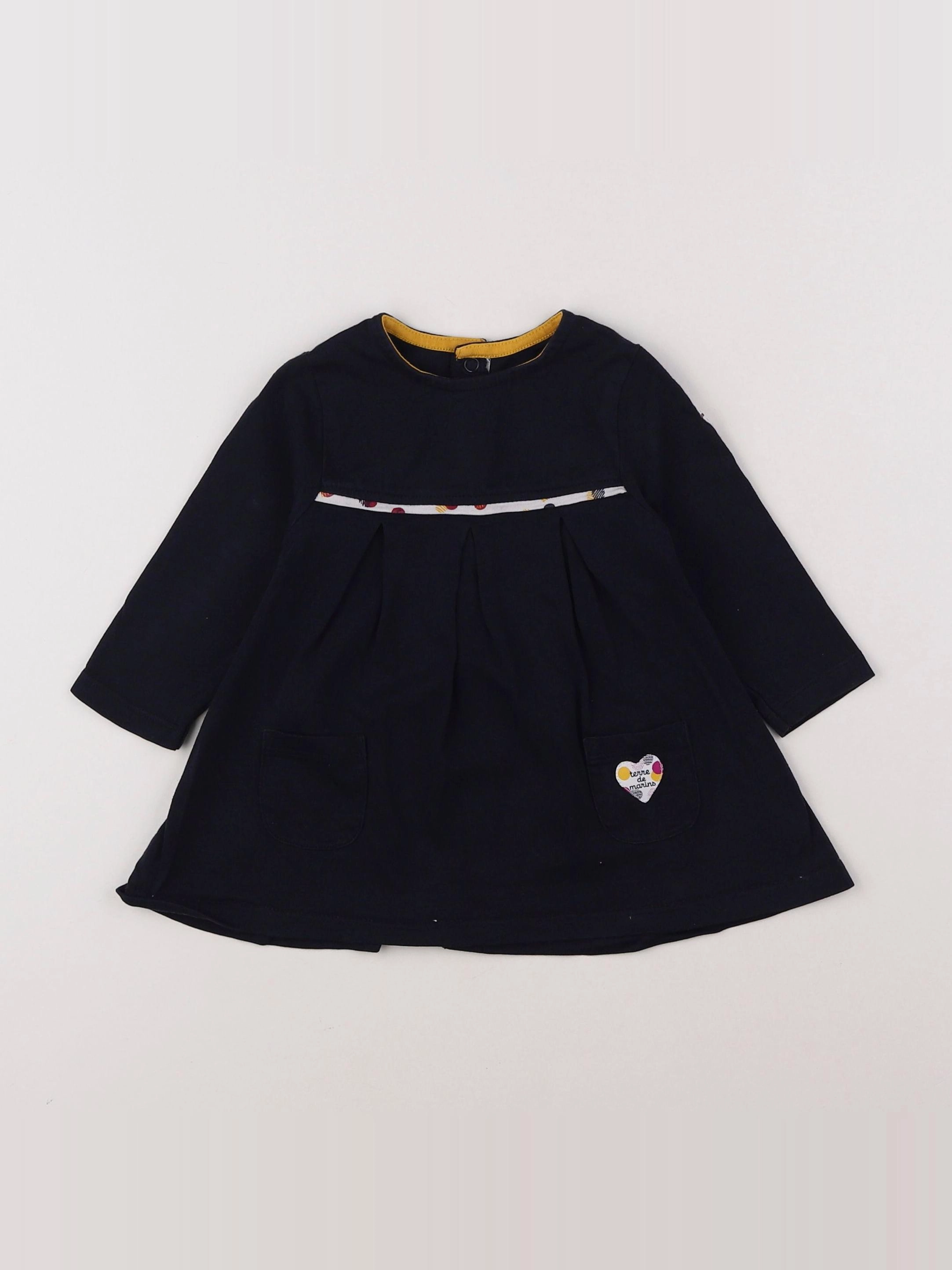 Terre de marins - robe bleu - 6 mois