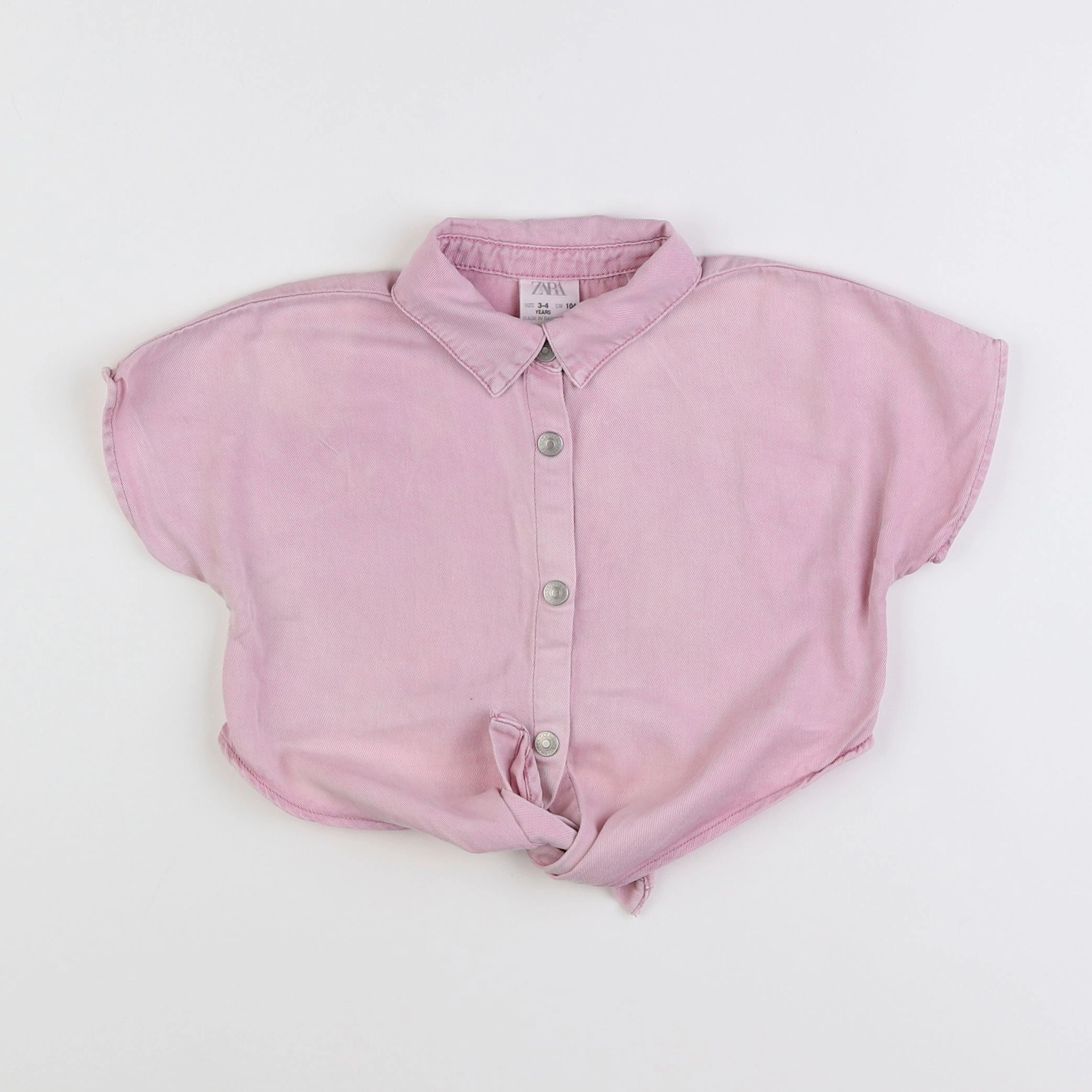 Zara - chemise violet - 3/4 ans